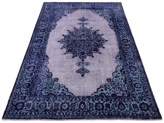 Vintage Purple 8.2x10.10 Hand Knotted Rug
