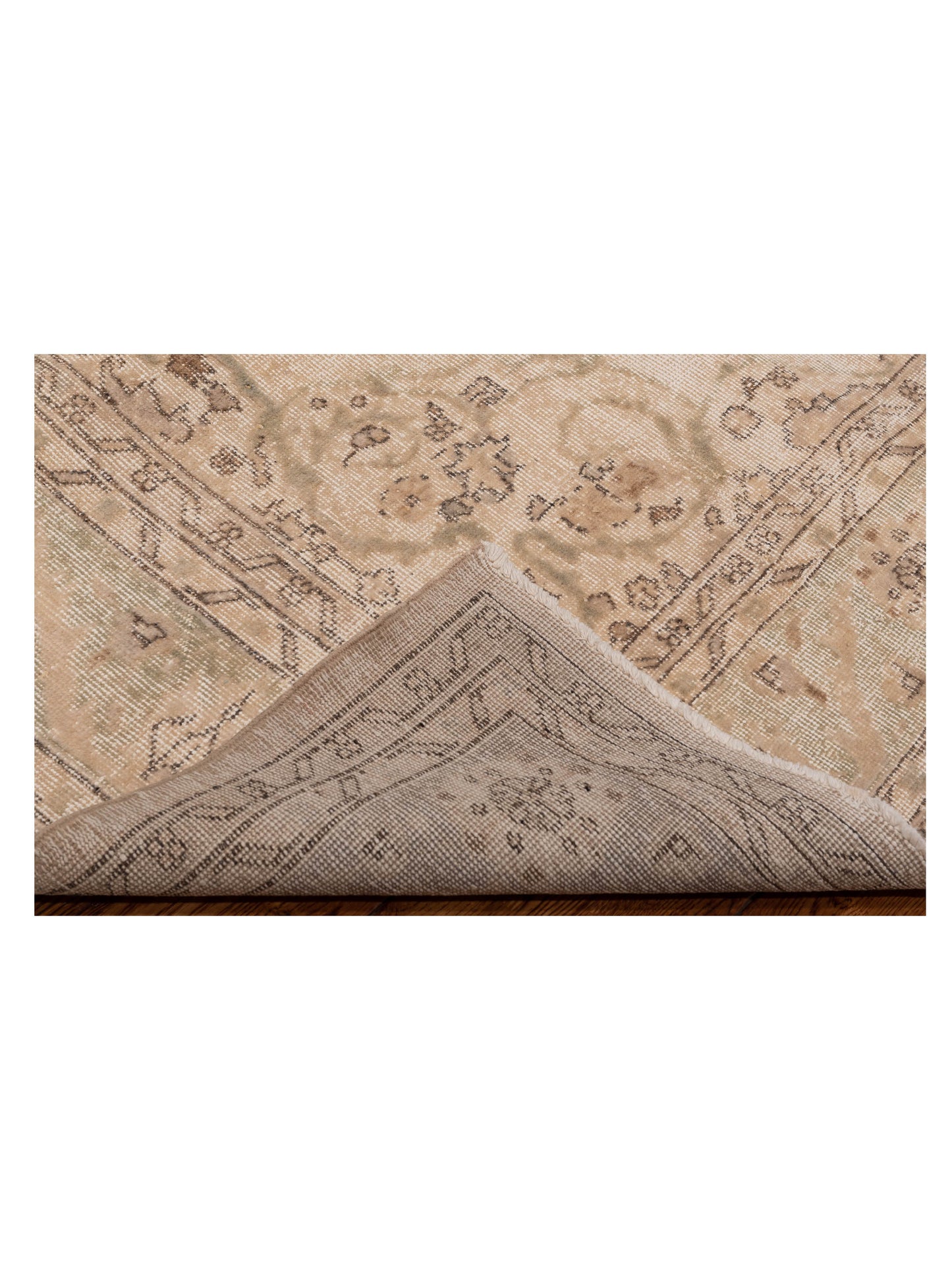 Vintage Natural 9.5x12.6 Hand Knotted Rug