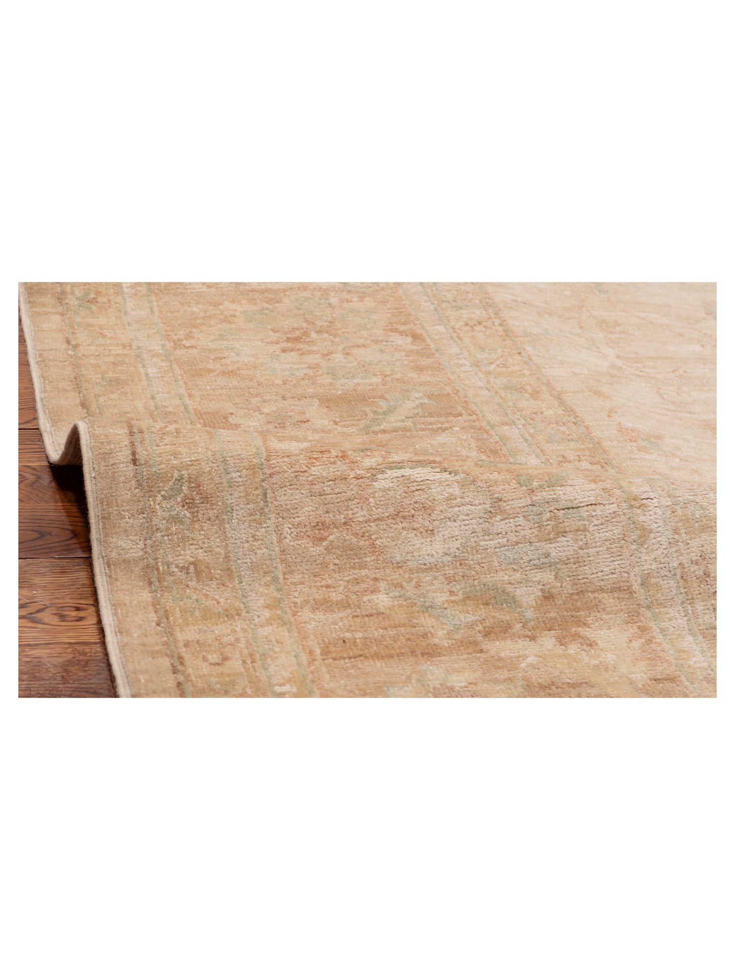 Sabira Ivory Brown 8.3x9.7 Hand Knotted Rug