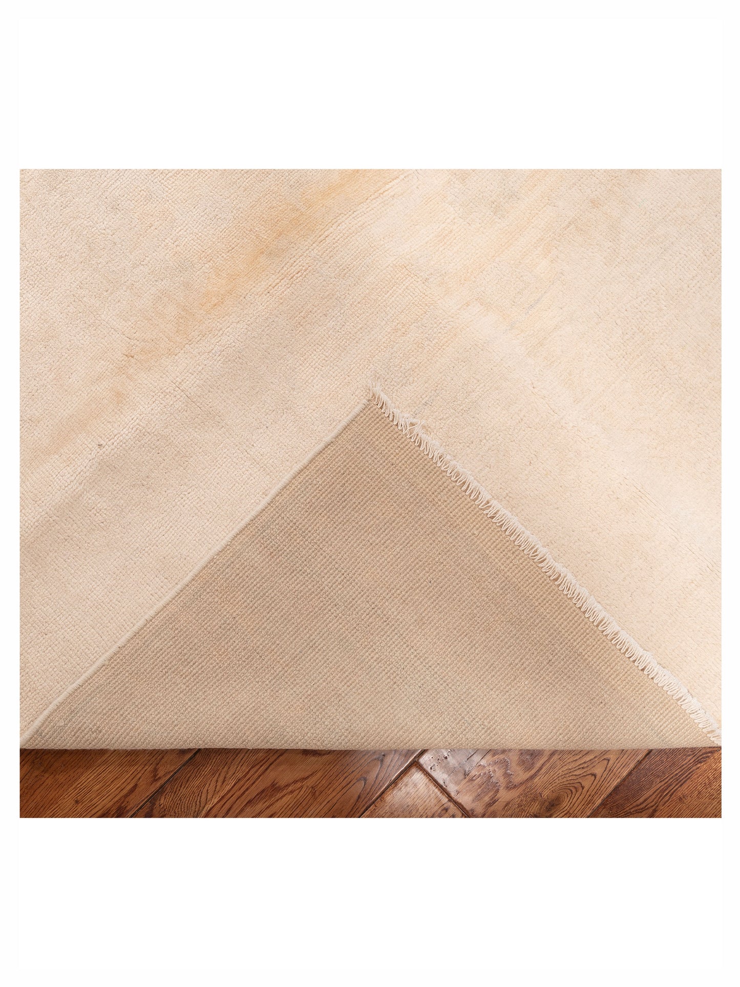 Oushara Pink Beige 10.3x13.5 Hand Knotted Rug