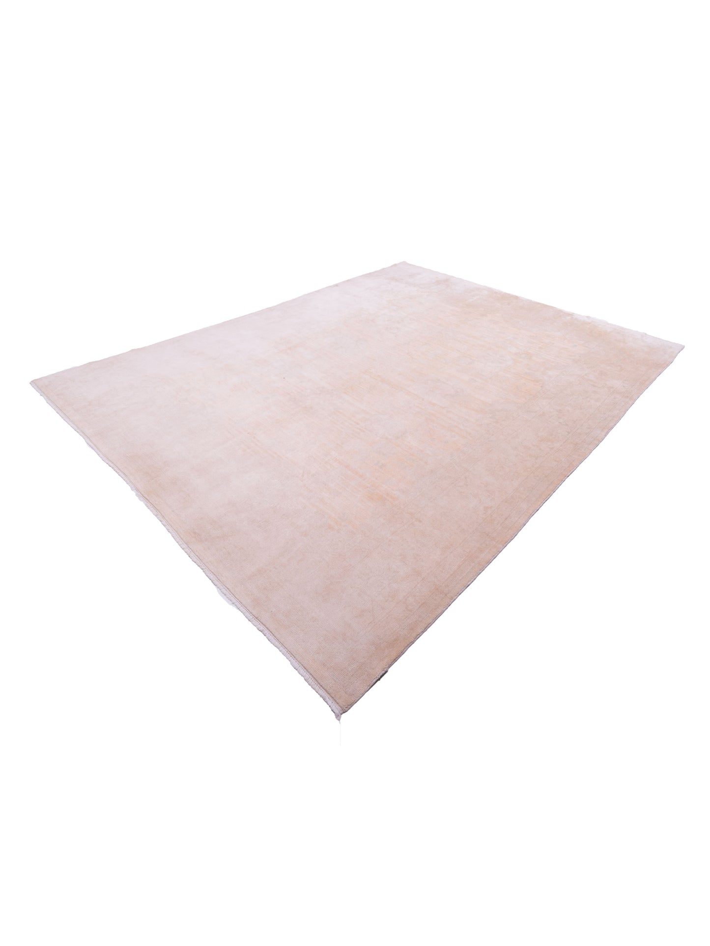 Oushara Pink Beige 10.3x13.5 Hand Knotted Rug