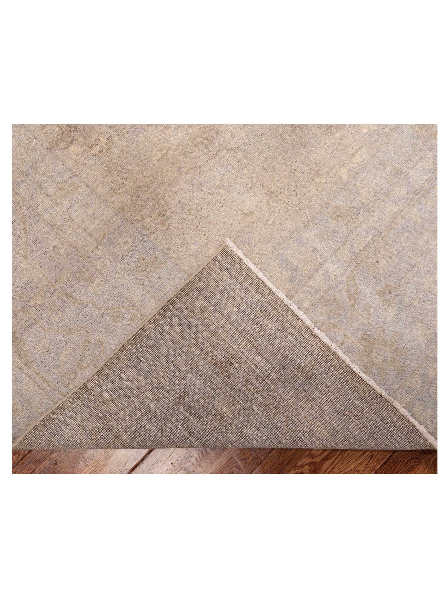 Rosetta Gray Gray 9x12 Hand Knotted Rug