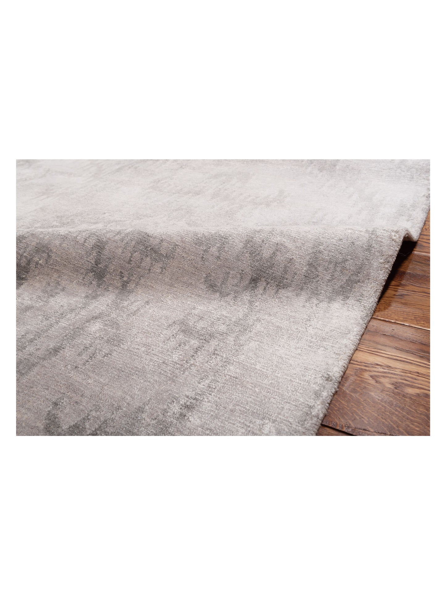 Tenzari Beige Green 8.1x9.11 Hand Knotted Rug