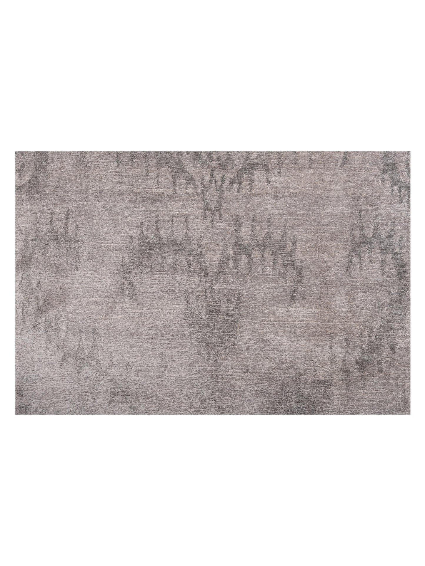 Tenzari Beige Green 8.1x9.11 Hand Knotted Rug