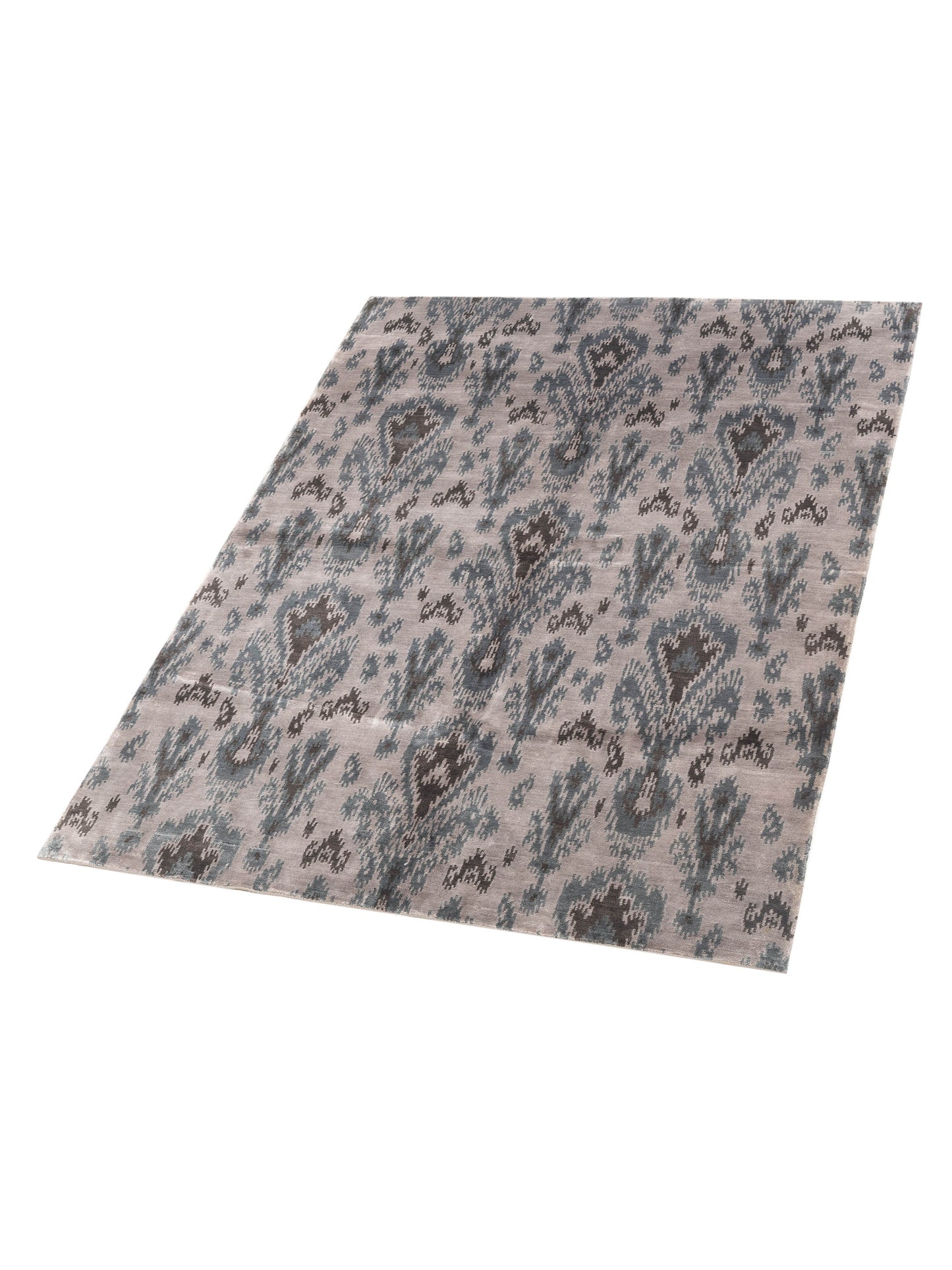 Tenzari Silver Green 6x7.11 Hand Knotted Rug