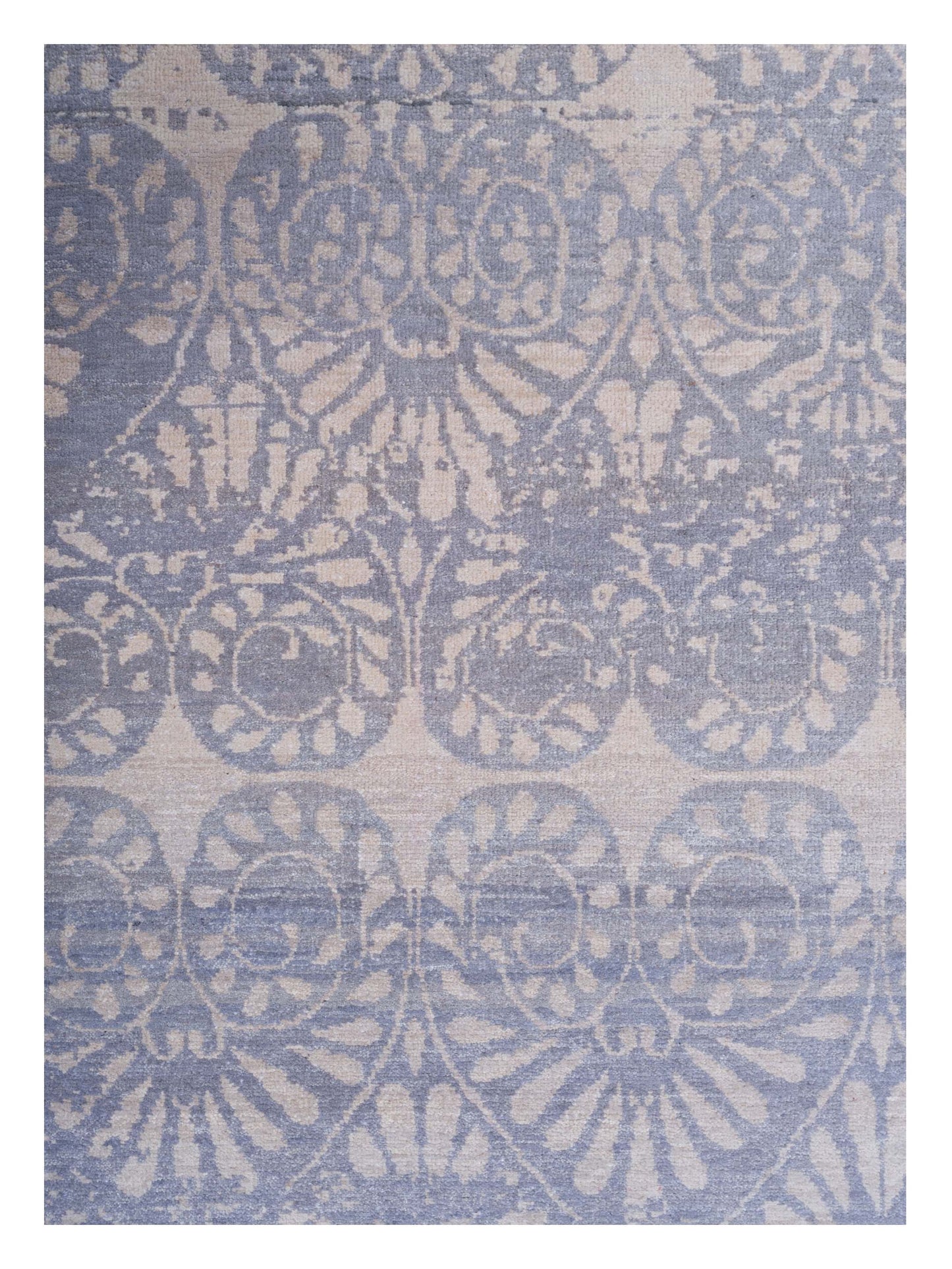 Tenzari Gray 3.11x6 Hand Knotted Rug