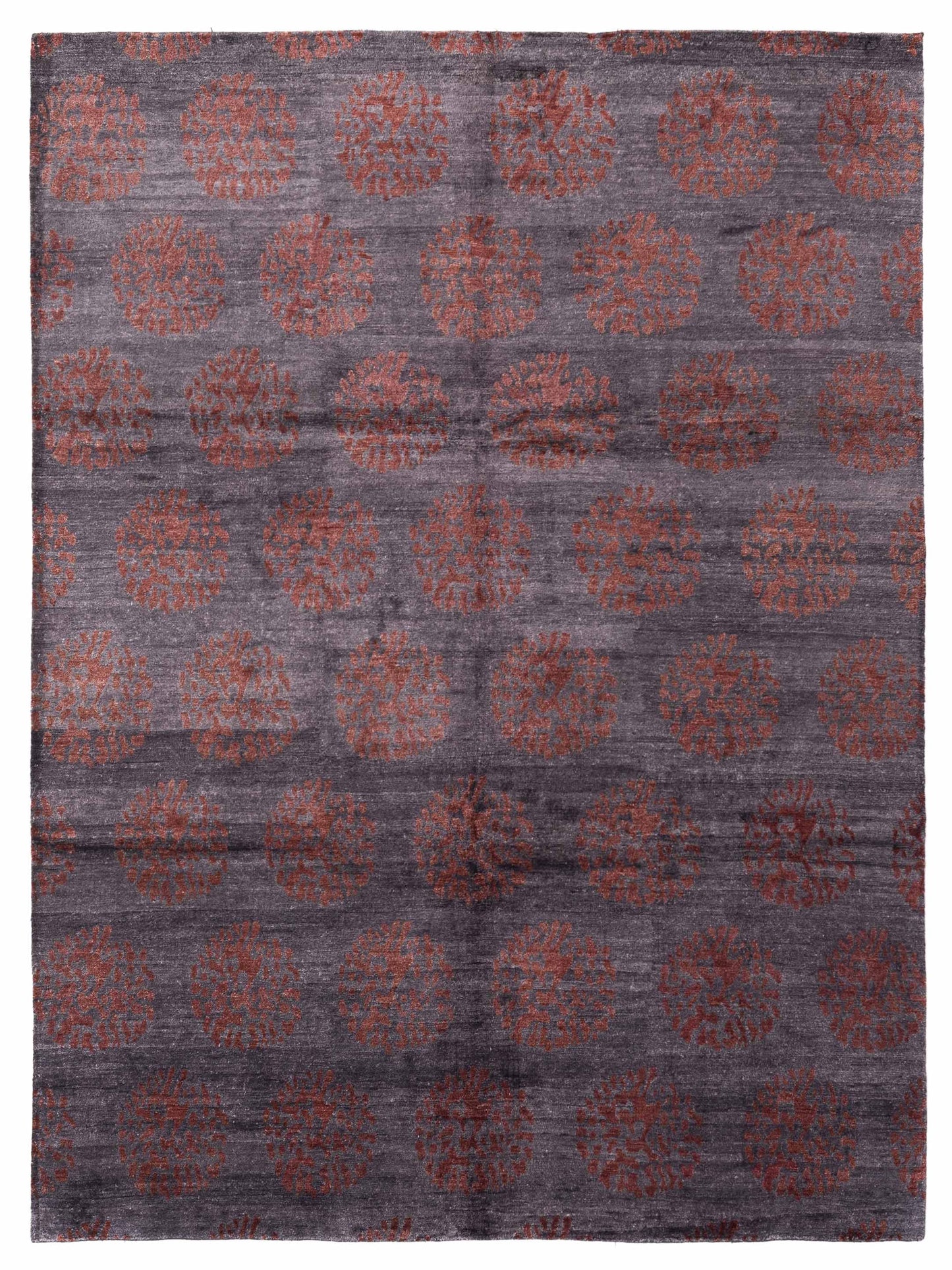Siena Tibetino  Charcoal Red Contemporary