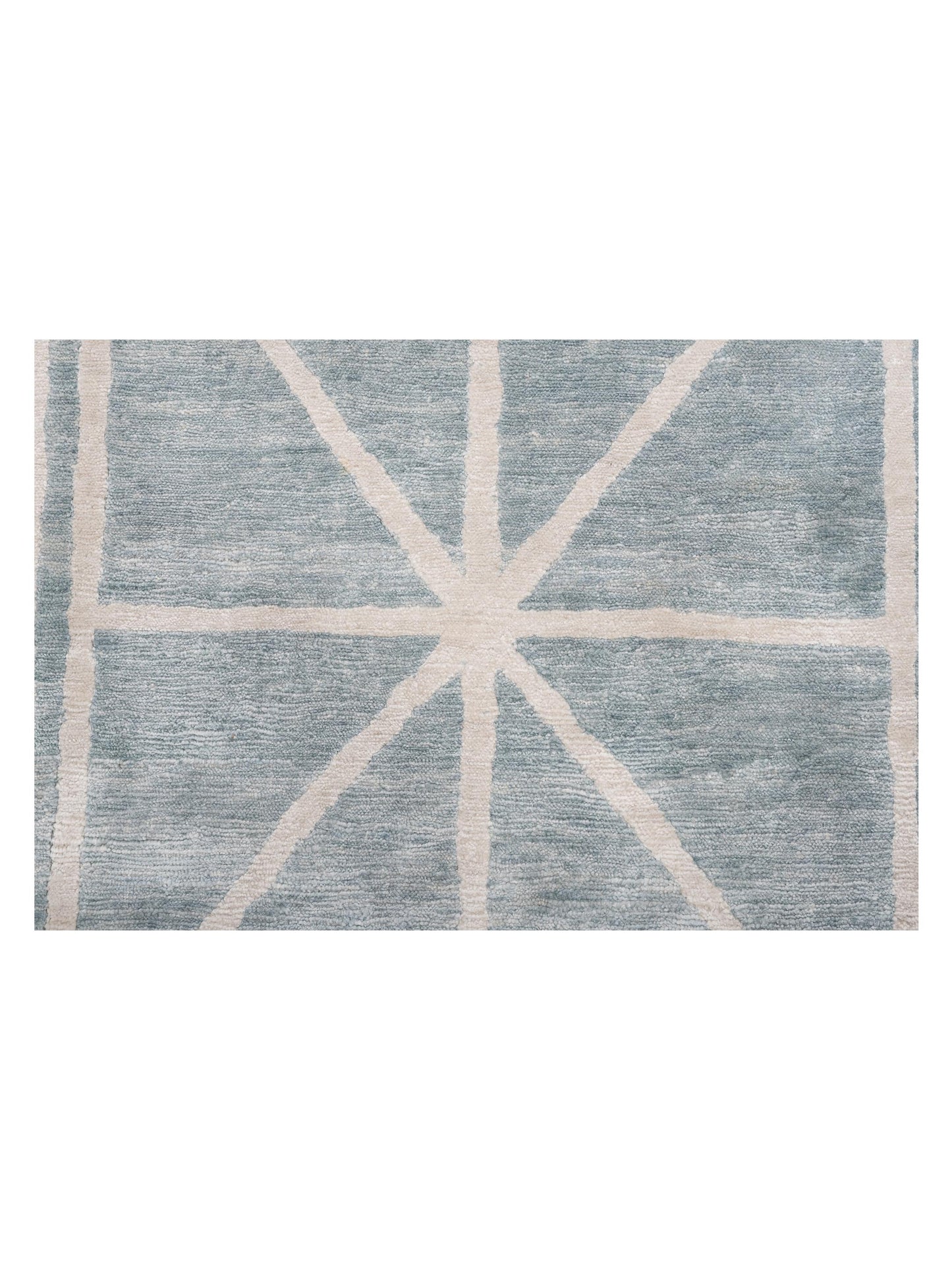 Tenzari Blue 8x10 Hand Knotted Rug