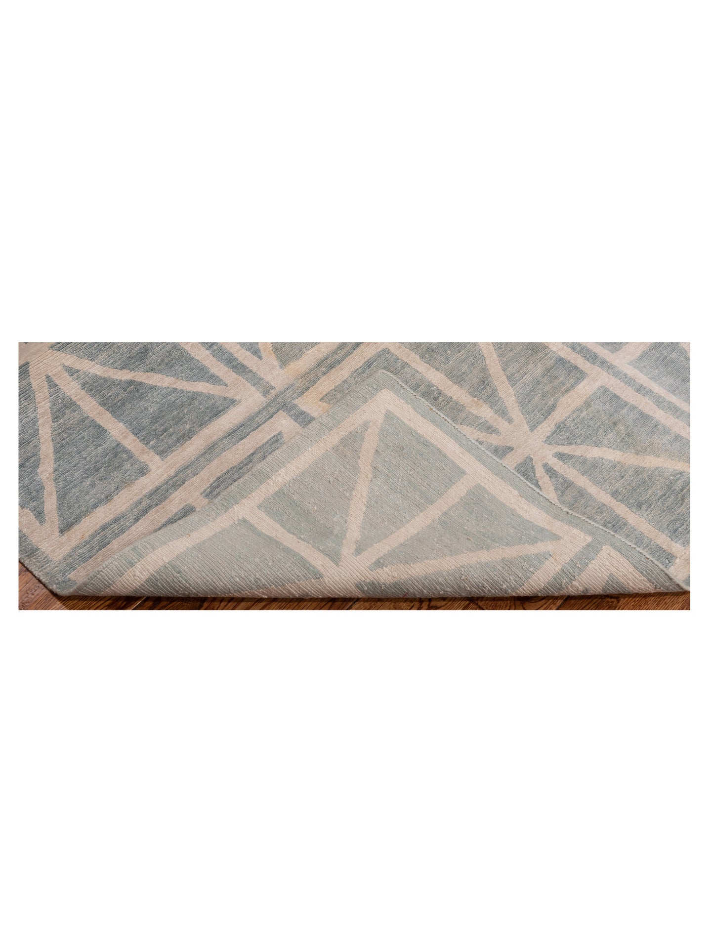 Tenzari Blue 4x6.1 Hand Knotted Rug