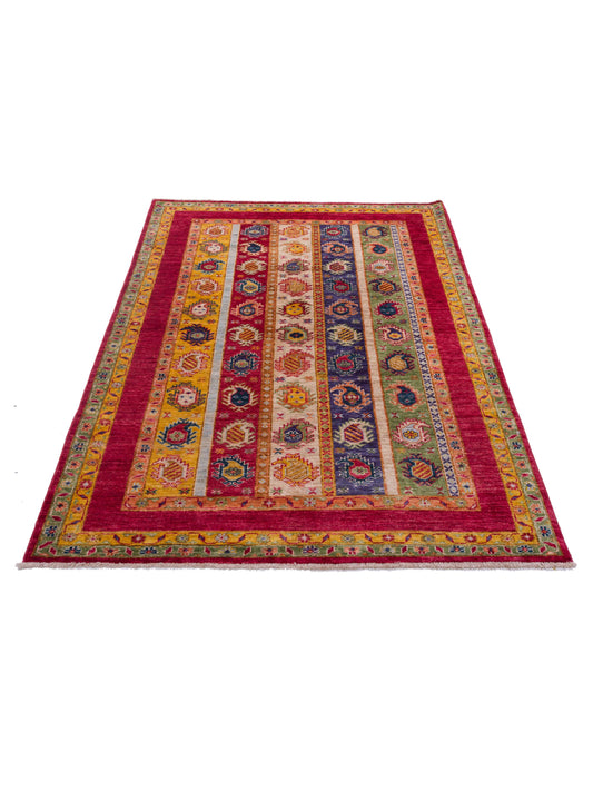 Shalanta Multi 4.2x5.8 Hand Knotted Rug