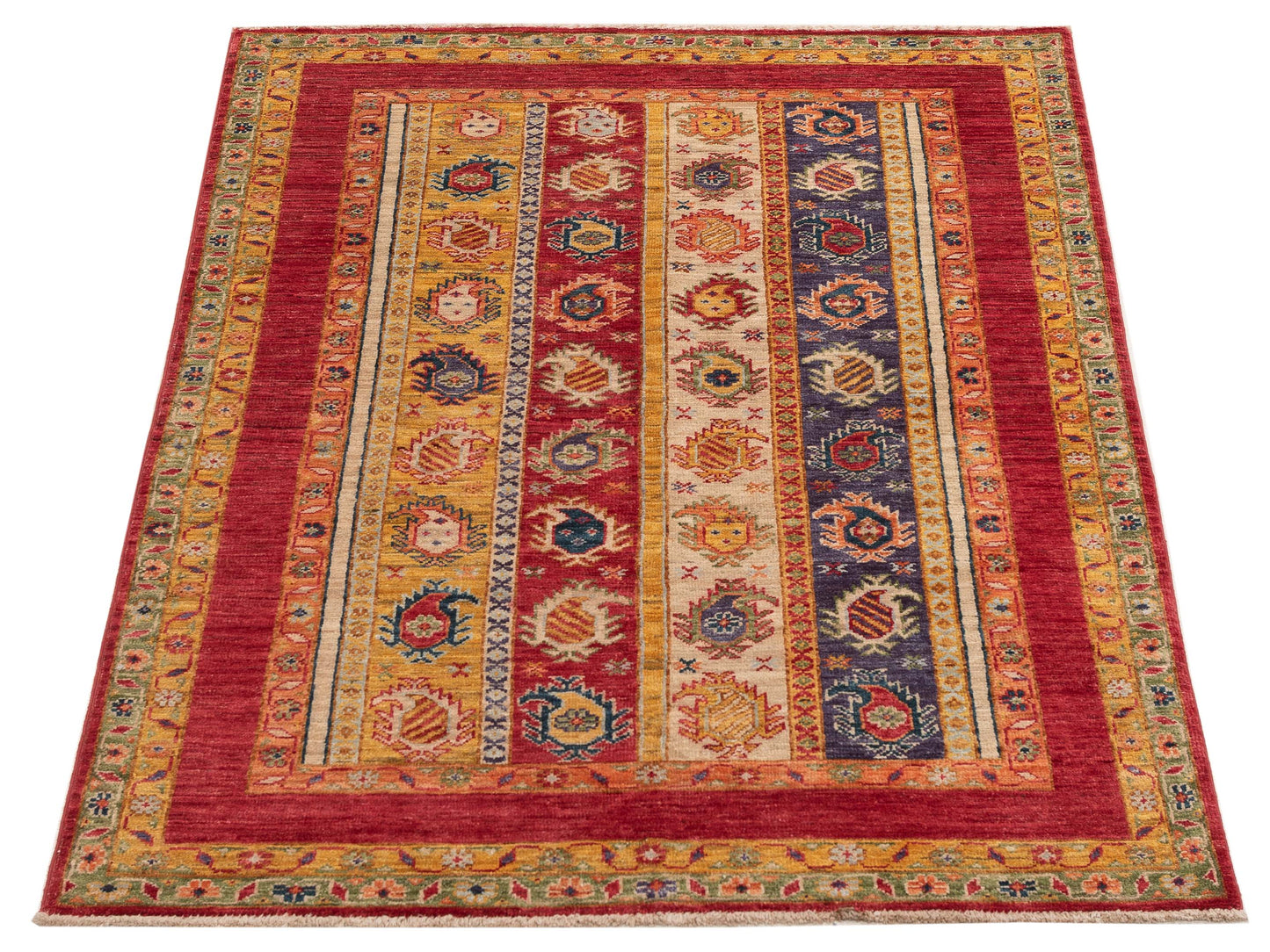 Shalanta Multi 3.11x5.10 Hand Knotted Rug