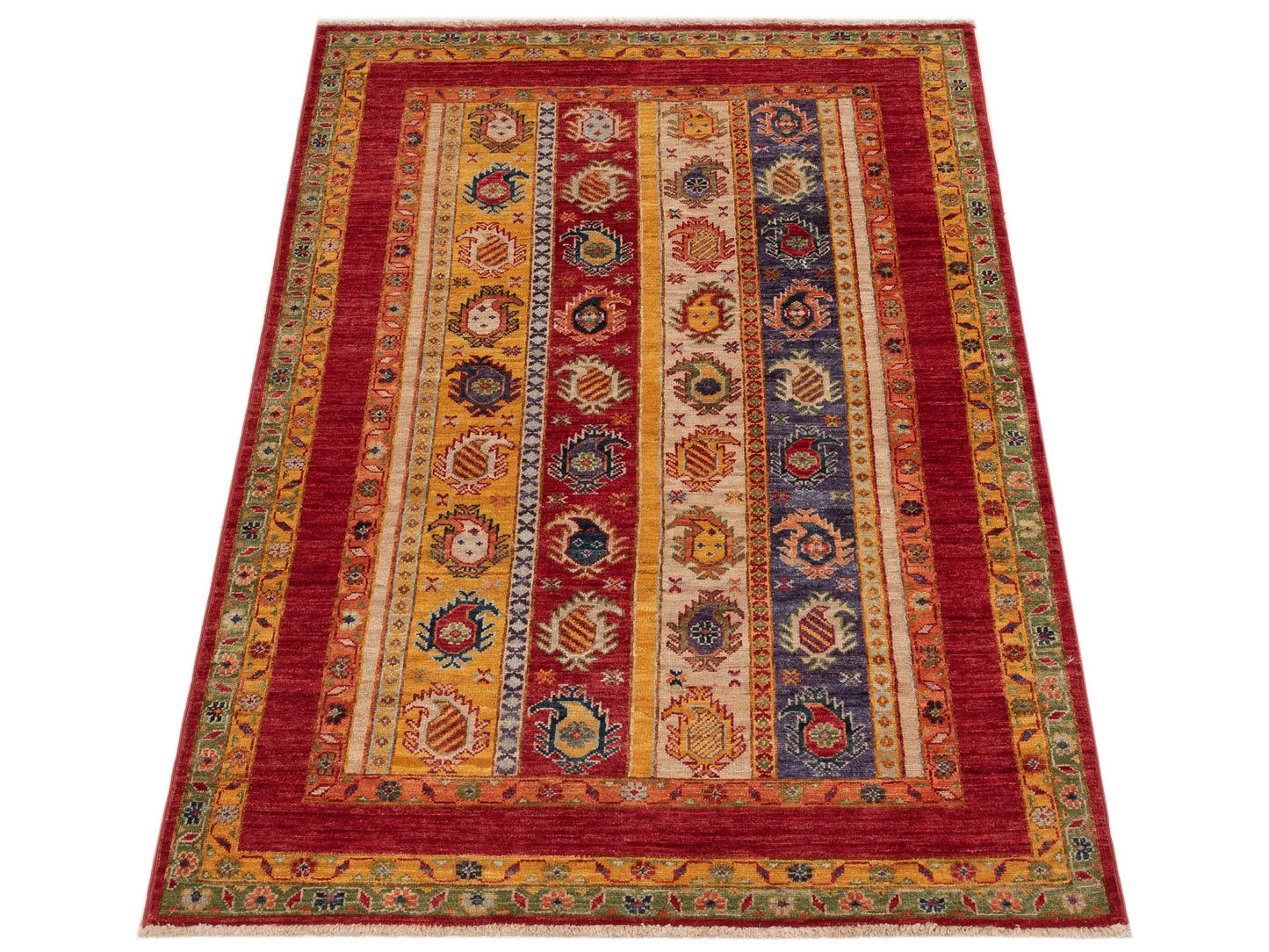 Shalanta Multi 3.10x5.10 Hand Knotted Rug