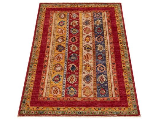 Shalanta Multi 3.10x5.10 Hand Knotted Rug