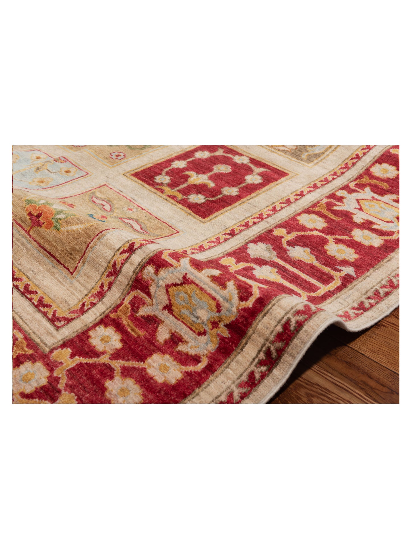 Sabira Multi 6.6x9.7 Hand Knotted Rug