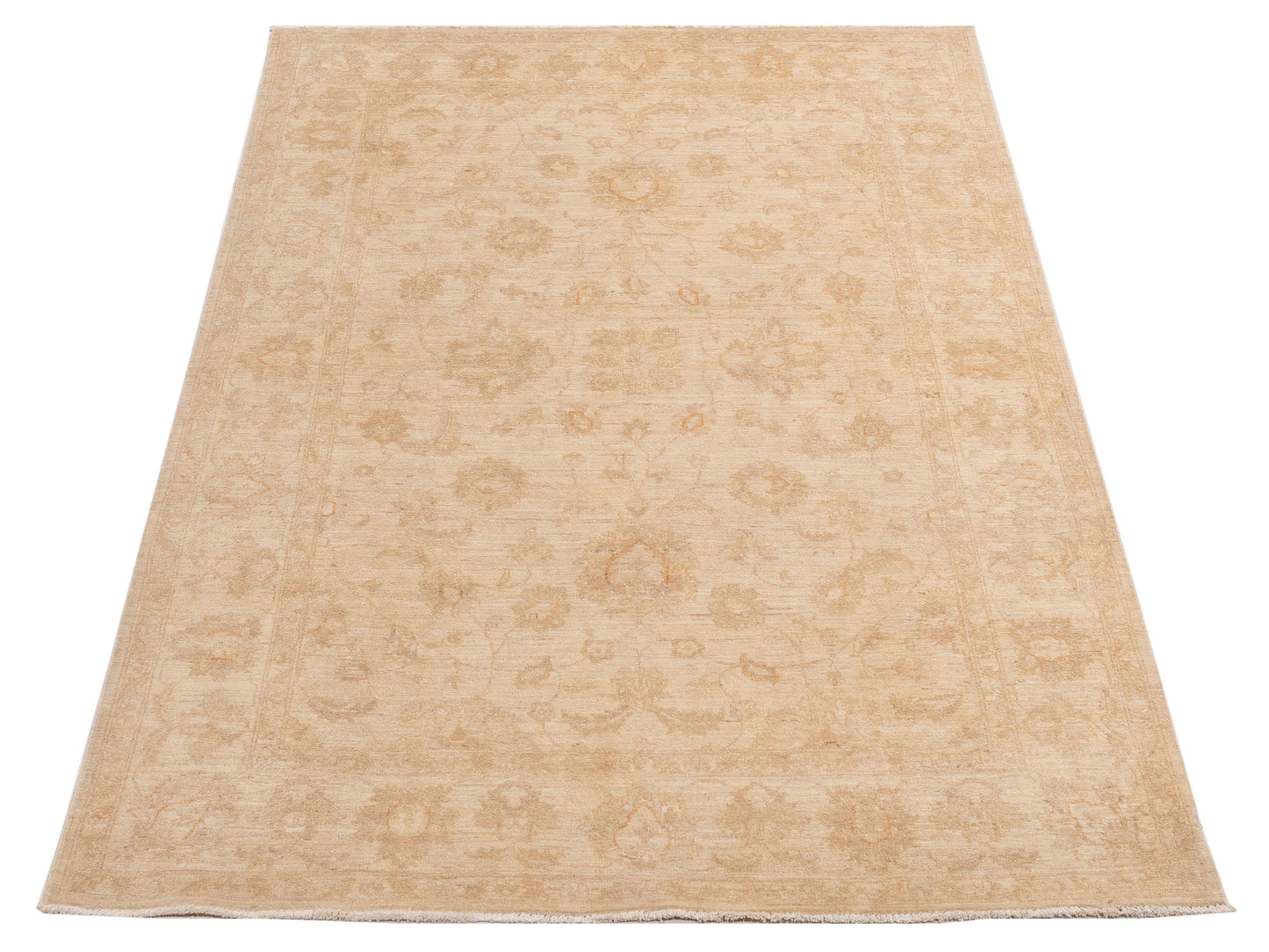 Sabira Beige Beige 5.9x8.8 Hand Knotted Rug