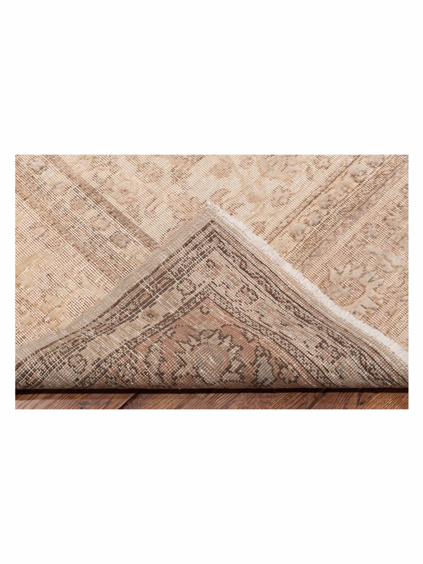 Vintage Ivory 8.1x12 Hand Knotted Rug