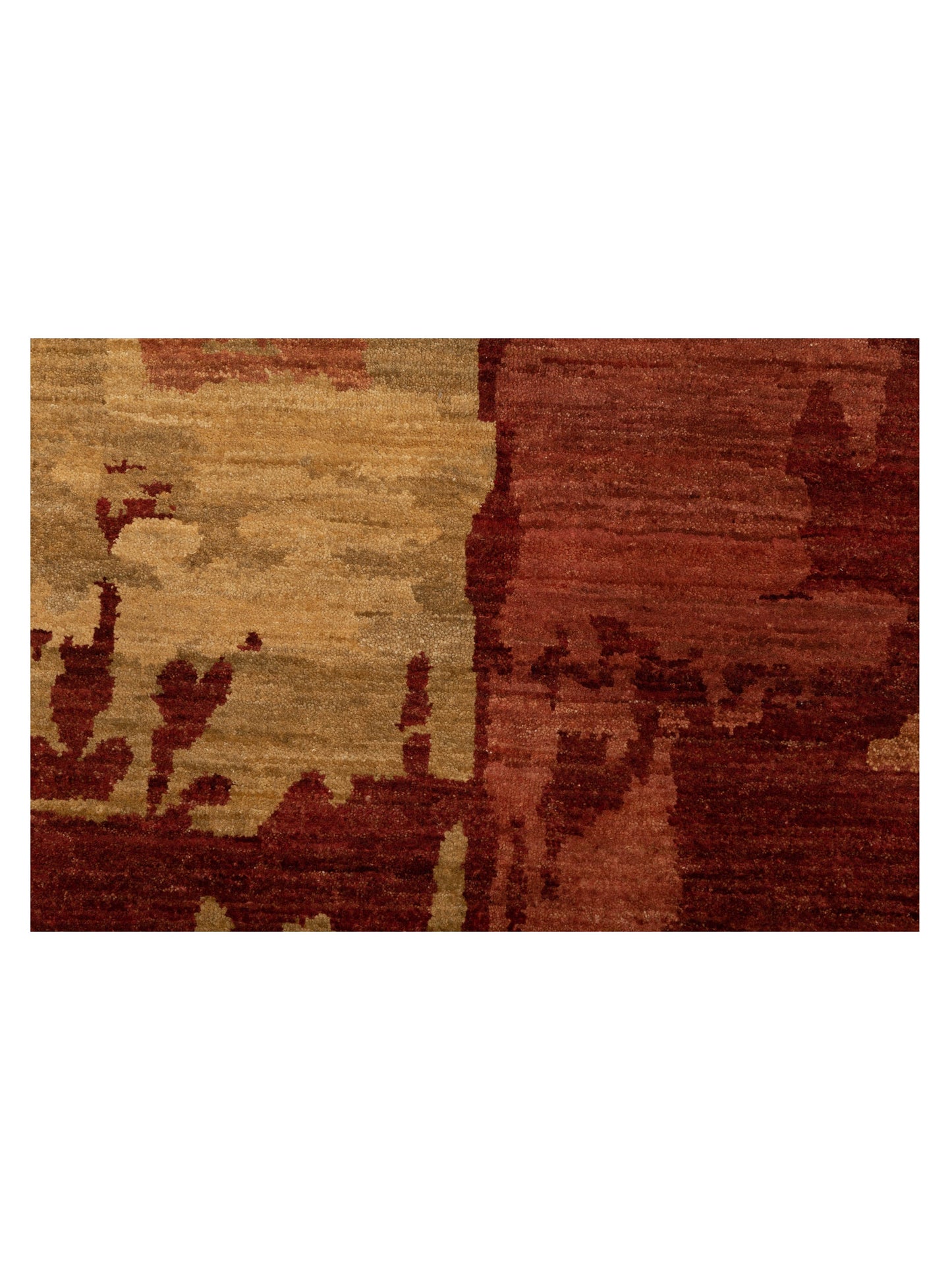 Toneva Coral Gold 7.9x9.4 Hand Knotted Rug