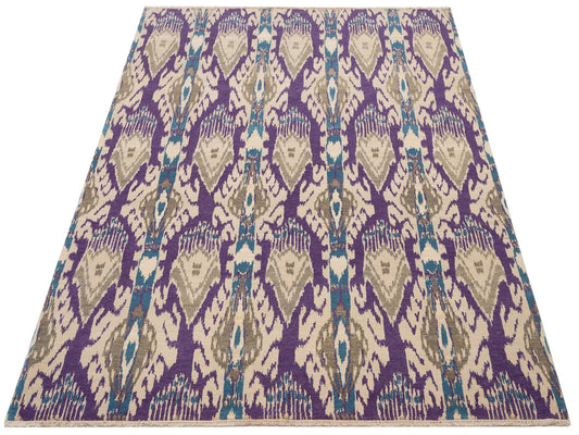 Bambelle Multi 7.10x9.10 Hand Knotted Rug