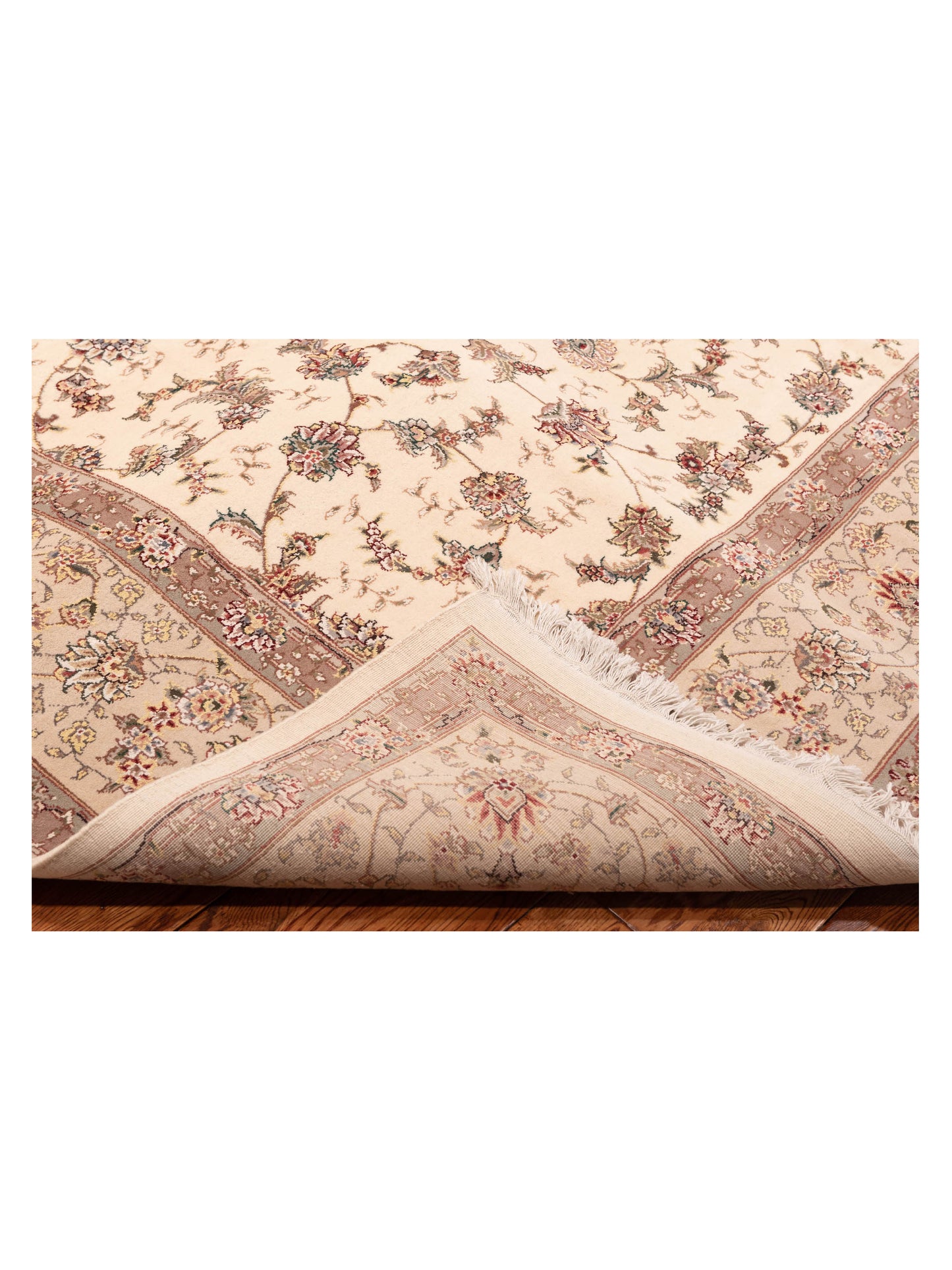 Artalya Ivory Beige 9x12 Hand Knotted Rug