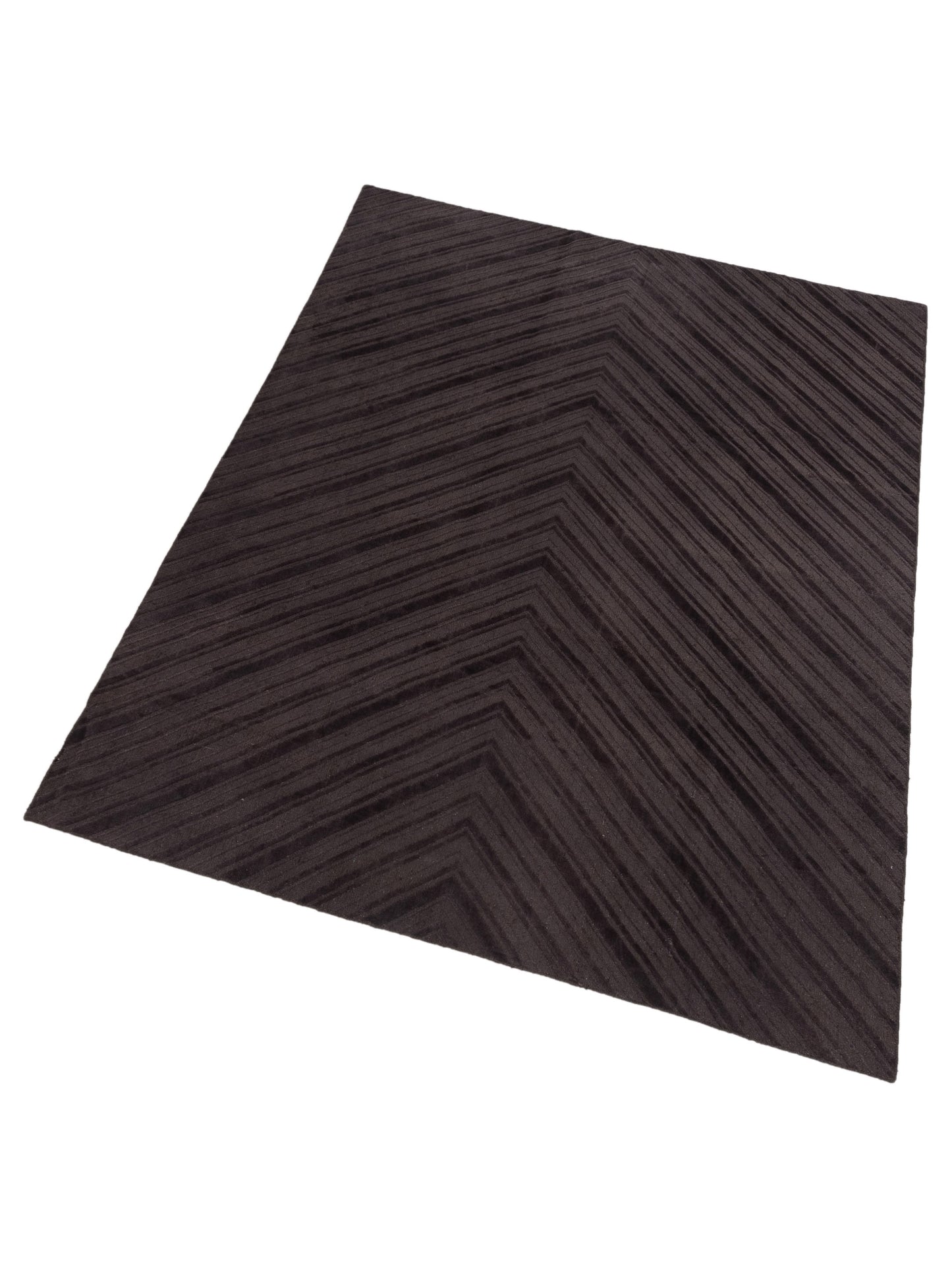 Tibarra Dark Brown 9x12 Hand Knotted Rug