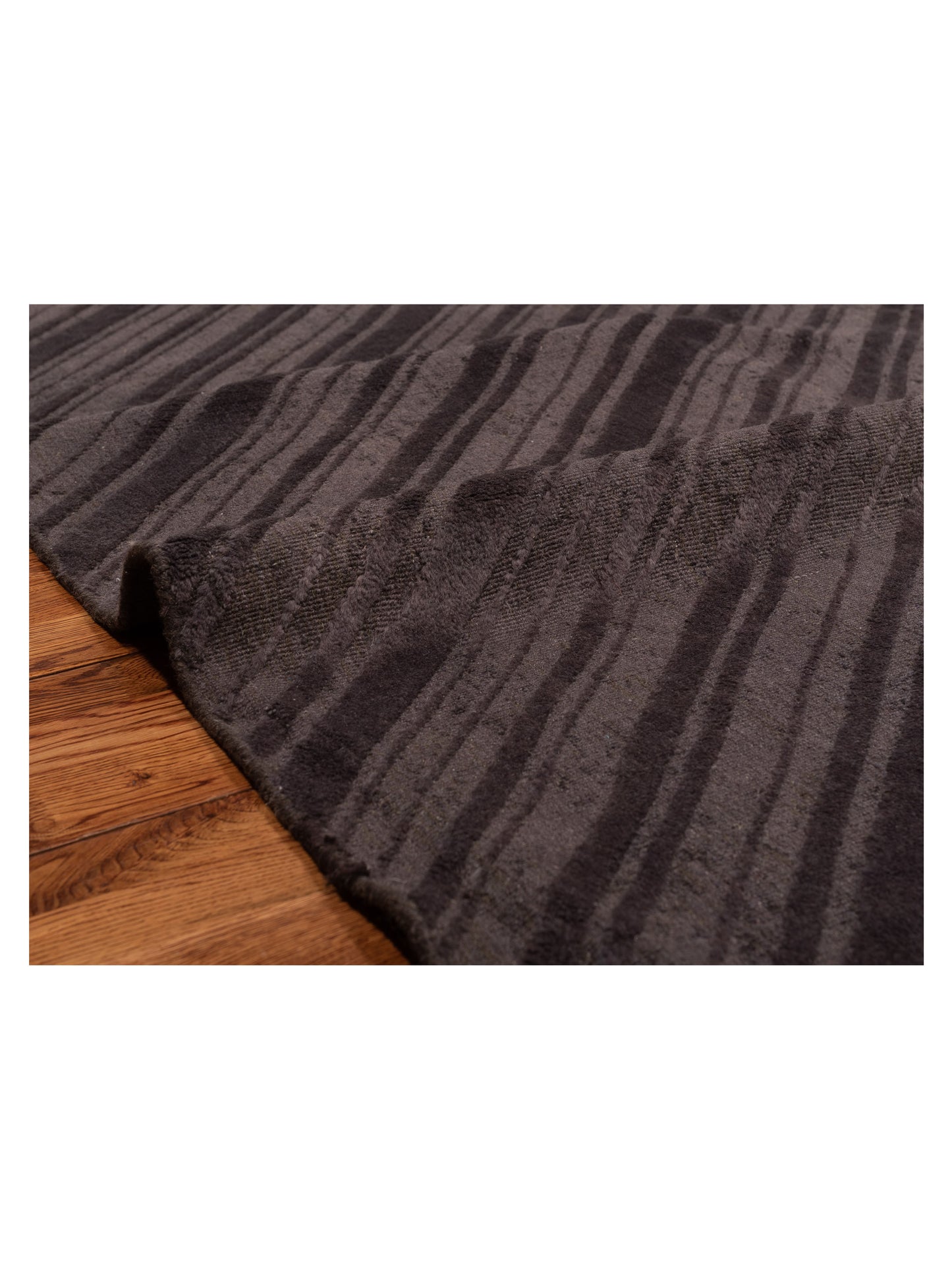 Tibarra Dark Brown 9x12 Hand Knotted Rug