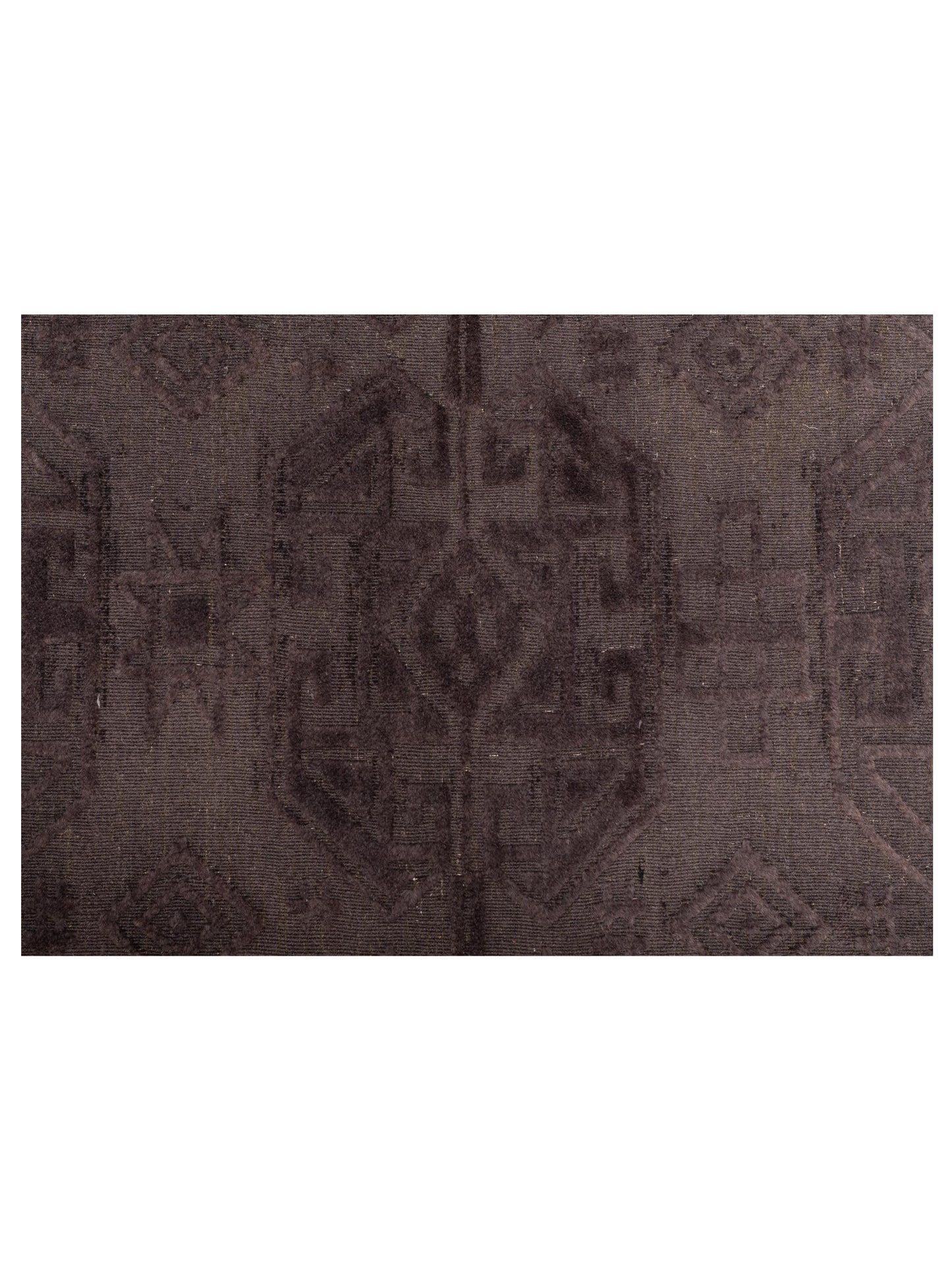 Tibarra Dark Brown 9x12 Hand Knotted Rug