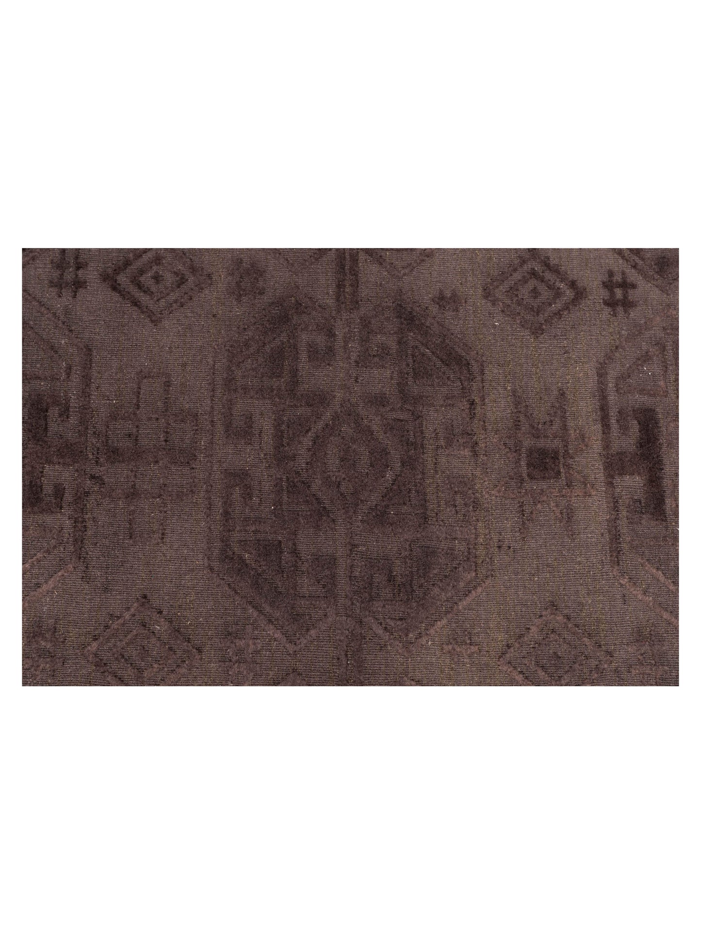 Tibarra Dark Brown Dark Brown 9x12 Hand Knotted Rug
