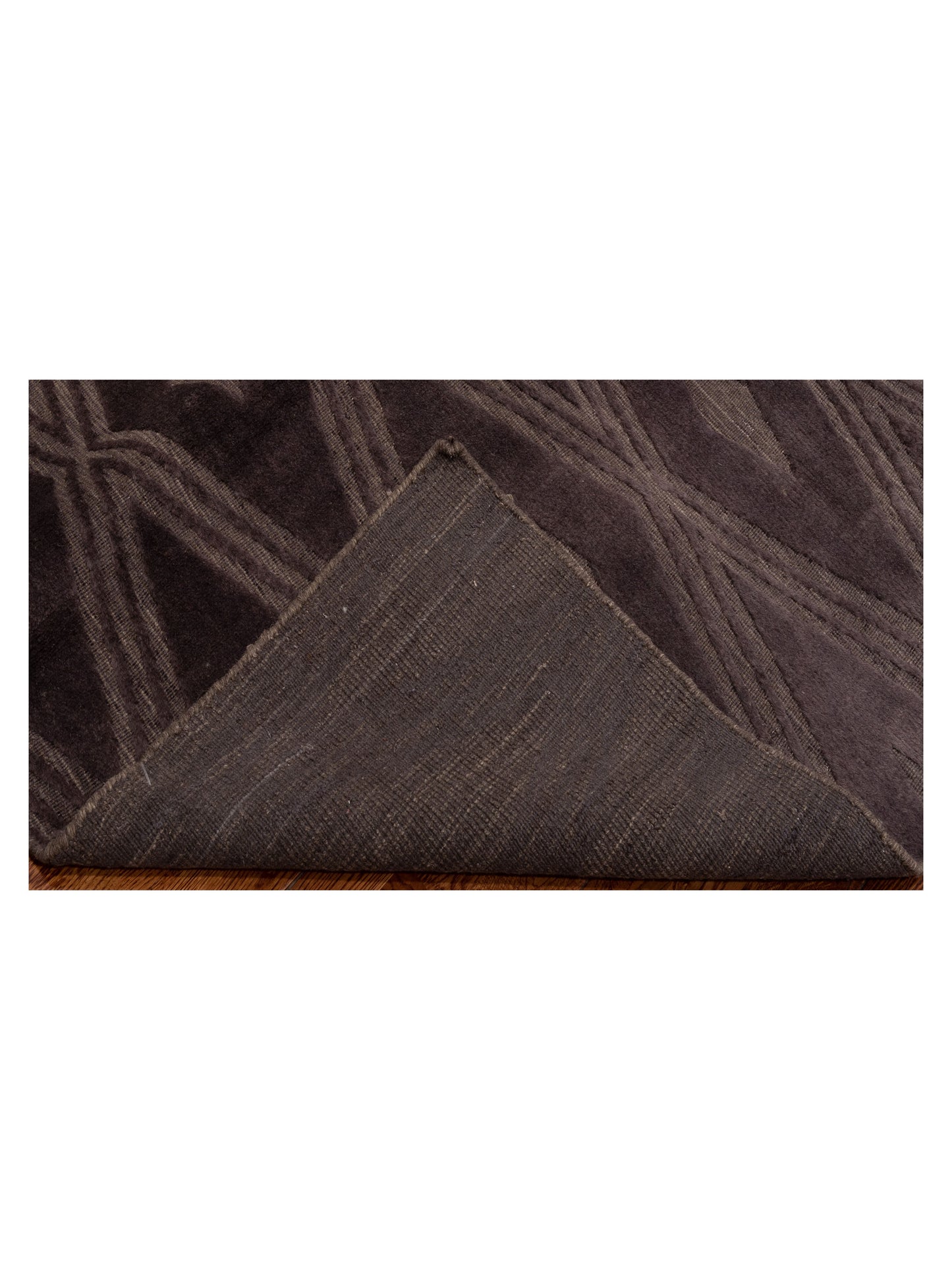 Tibarra Dark Brown 6x9 Hand Knotted Rug