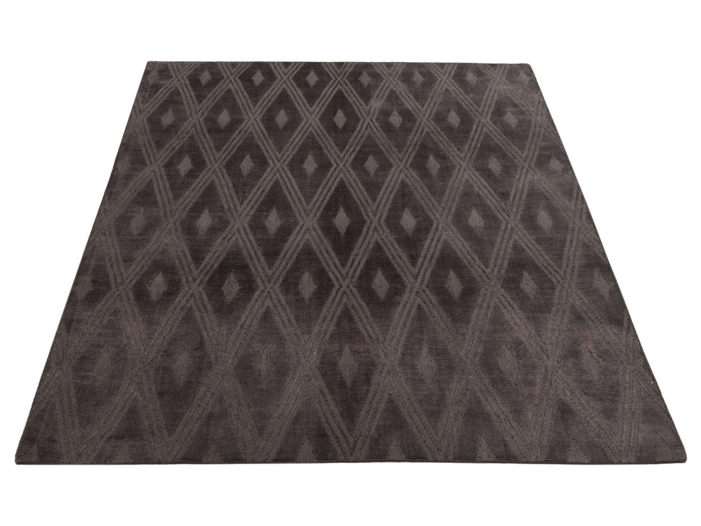 Tibarra Charcoal 8x10 Hand Knotted Rug