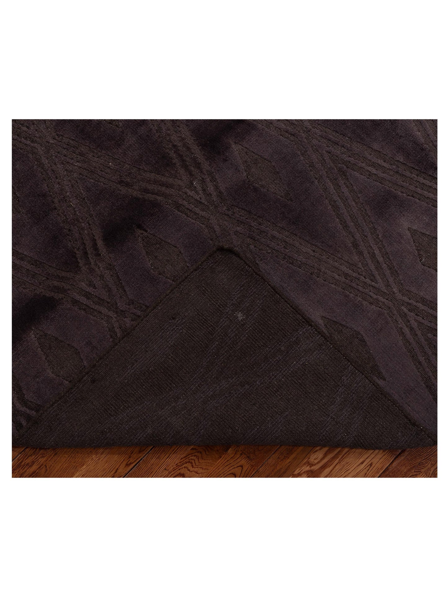 Tibarra Dark Brown 8x10 Hand Knotted Rug