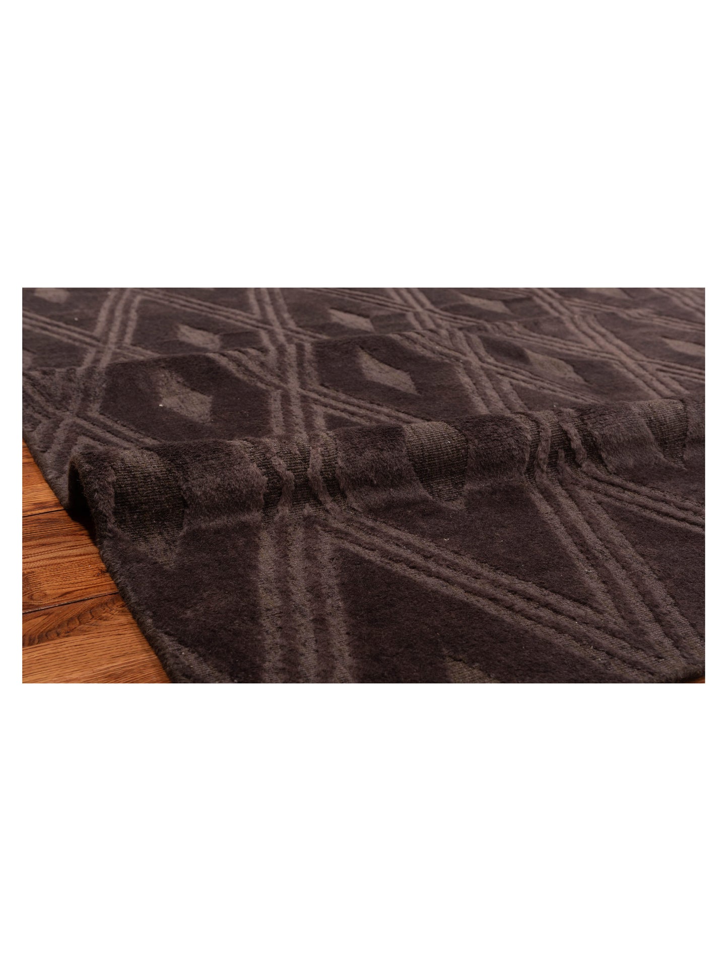 Tibarra Brown 9x12 Hand Knotted Rug