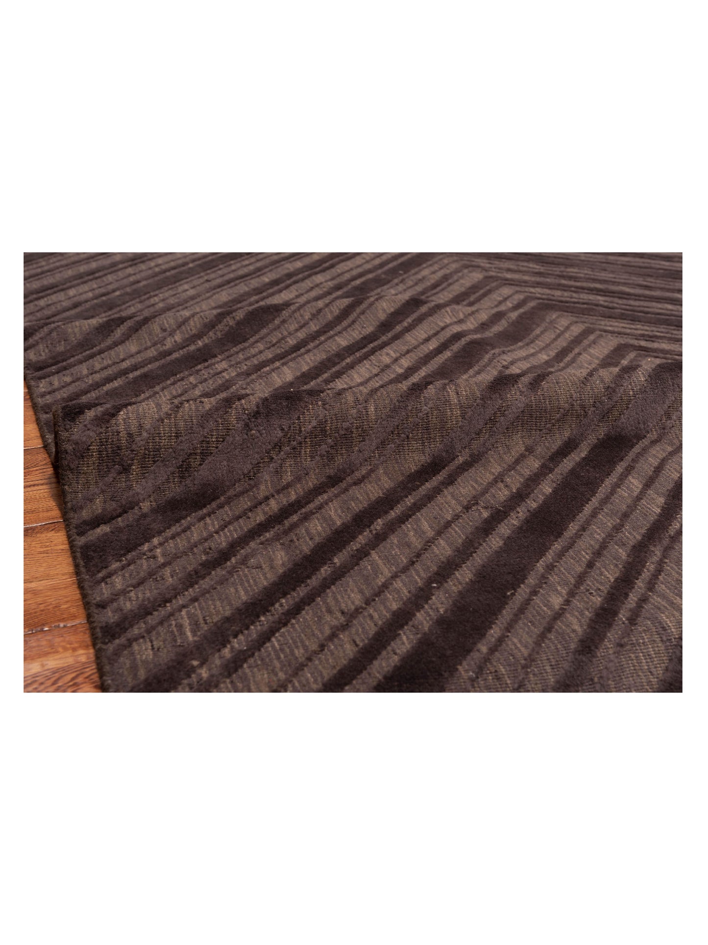 Tibarra Brown 6x9 Hand Knotted Rug