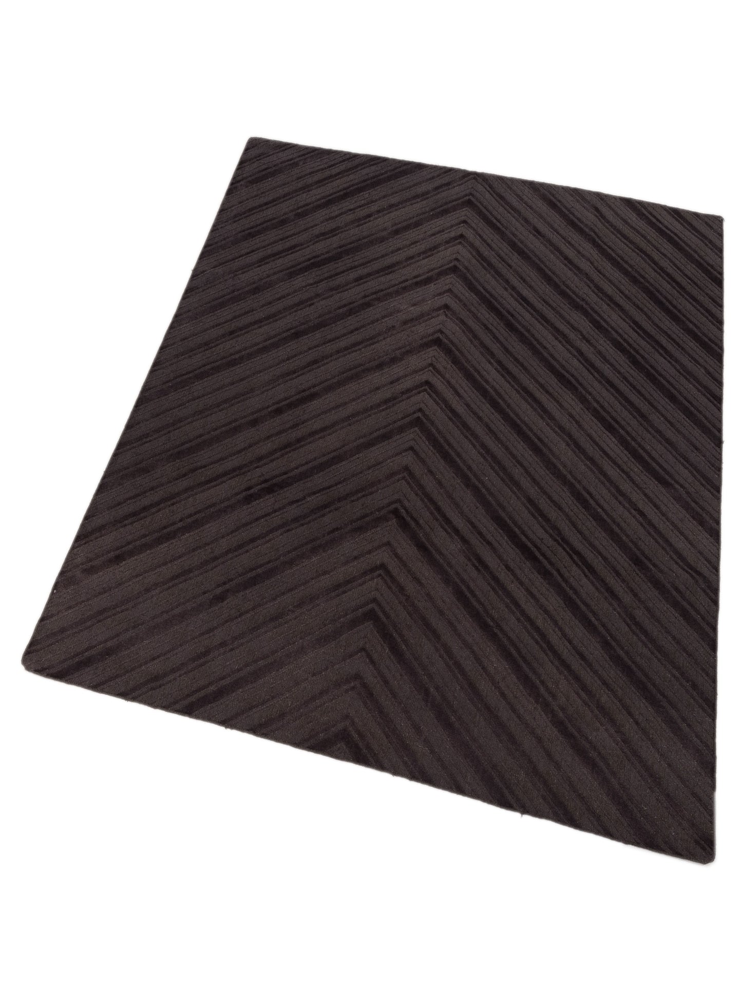 Tibarra Dark Brown 8x10 Hand Knotted Rug