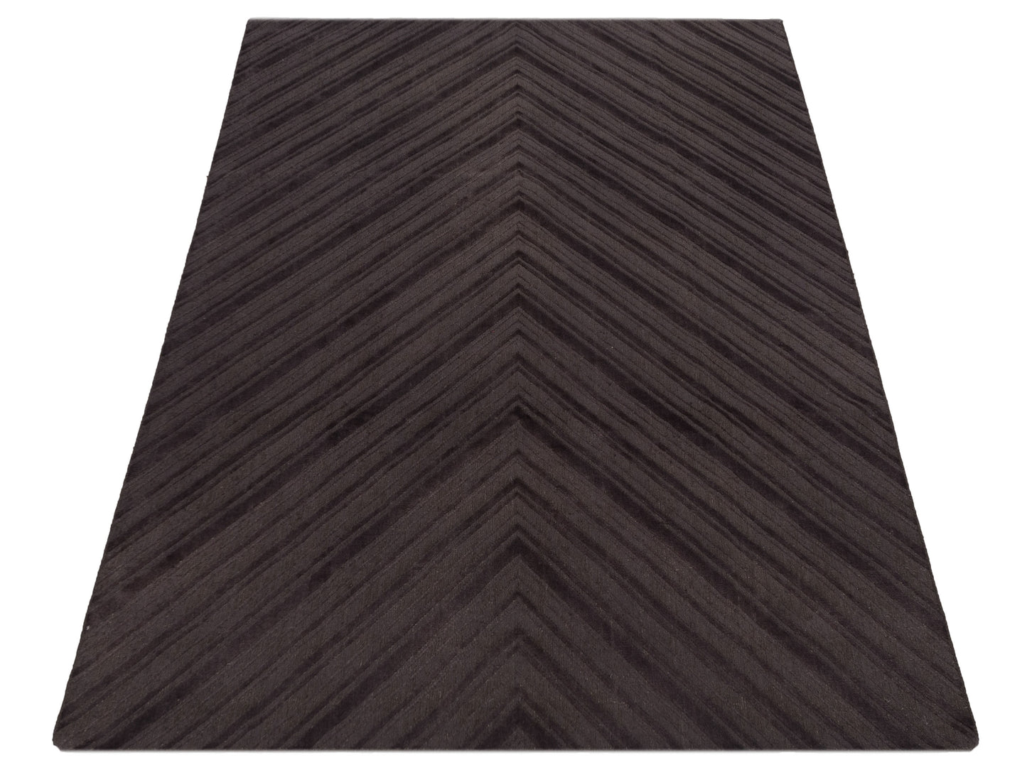 Tibarra Dark Brown 8x10 Hand Knotted Rug