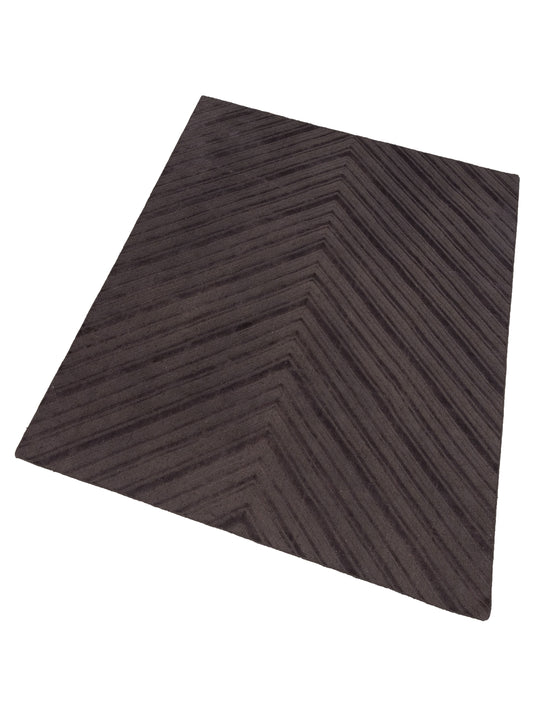 Tibarra Dark Brown 8x10 Hand Knotted Rug