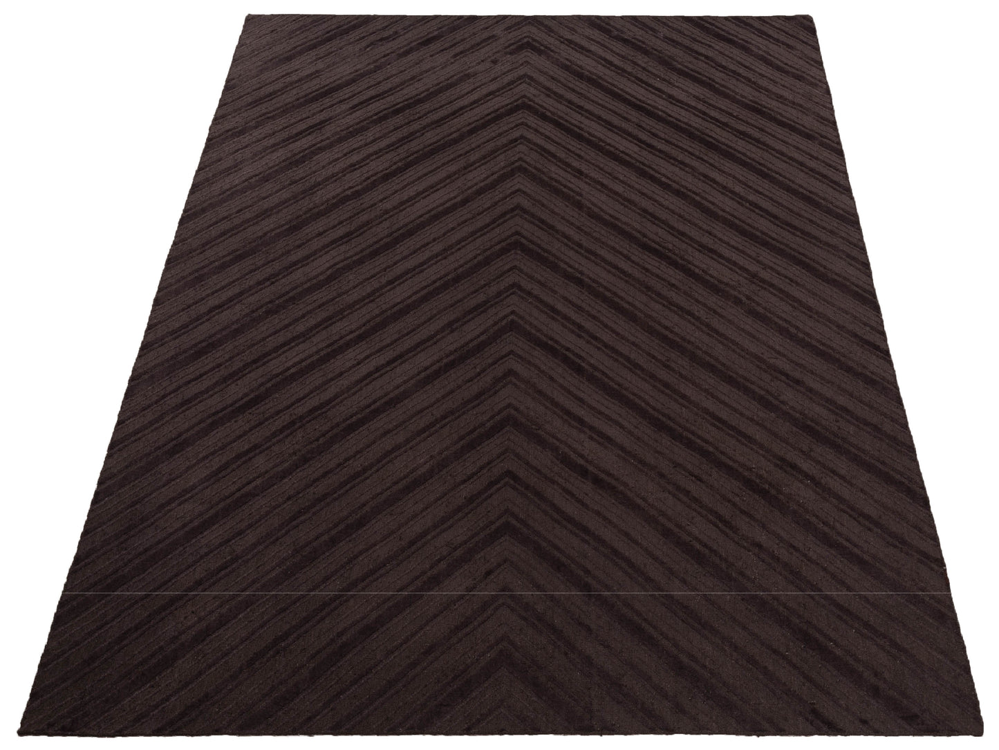 Tibarra Dark Brown Dark Brown 9x12 Hand Knotted Rug