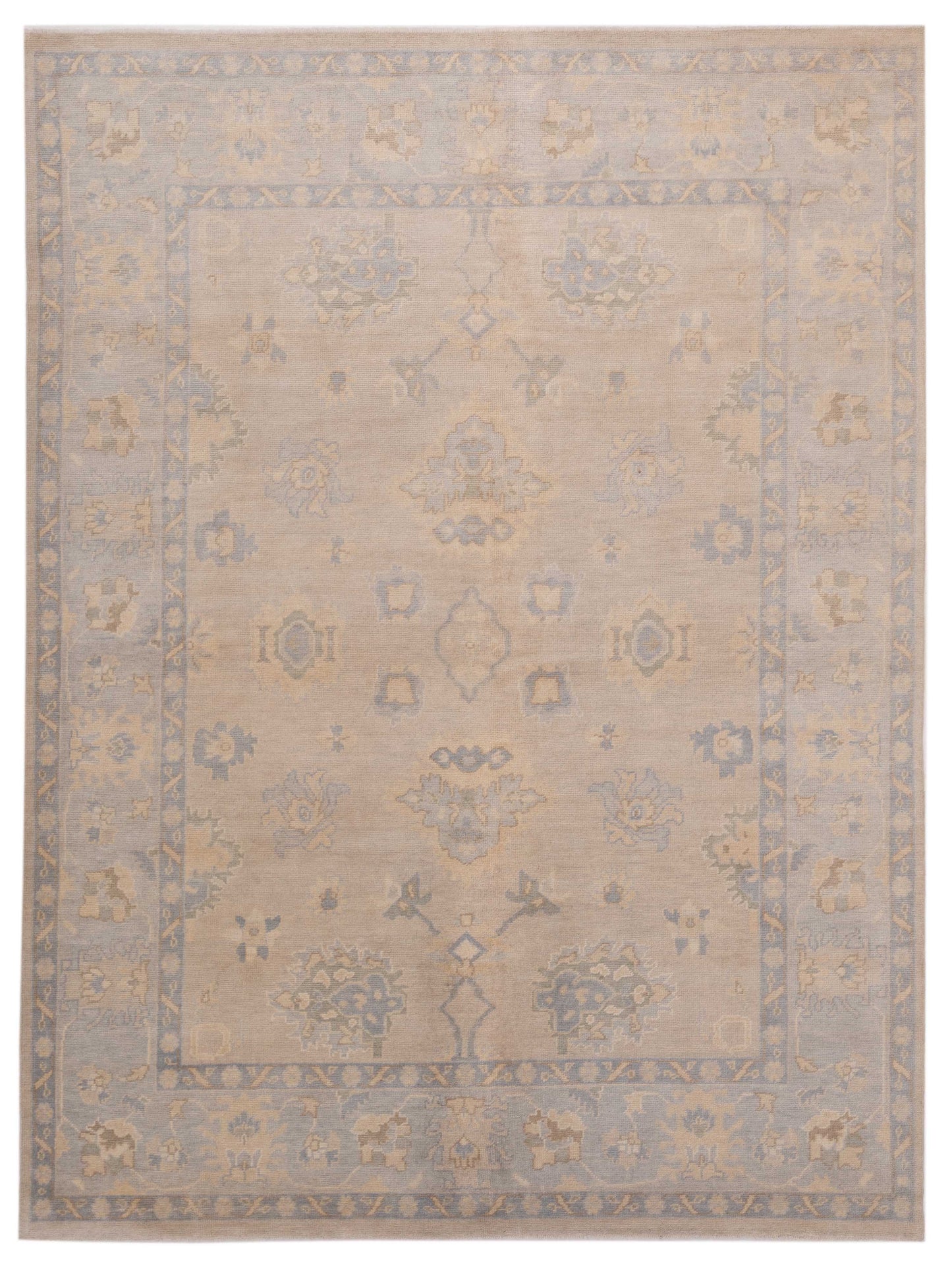 Rajpur Oushak Shah  Beige Gray Traditional