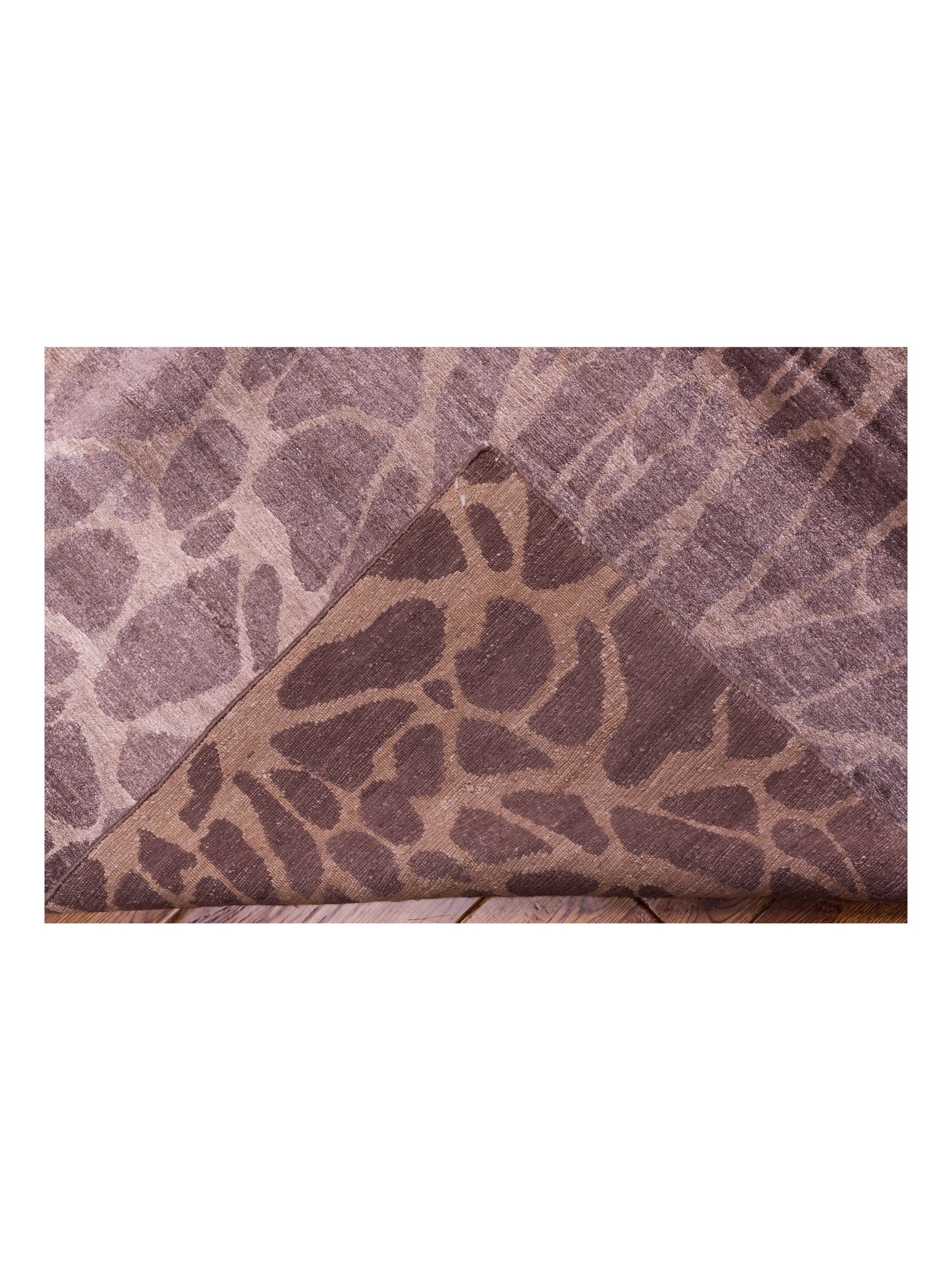 Tenzari Brown Brown 8.10x11.8 Hand Knotted Rug