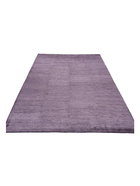 Tenzari Brown Brown 9.3x11.11 Hand Knotted Rug