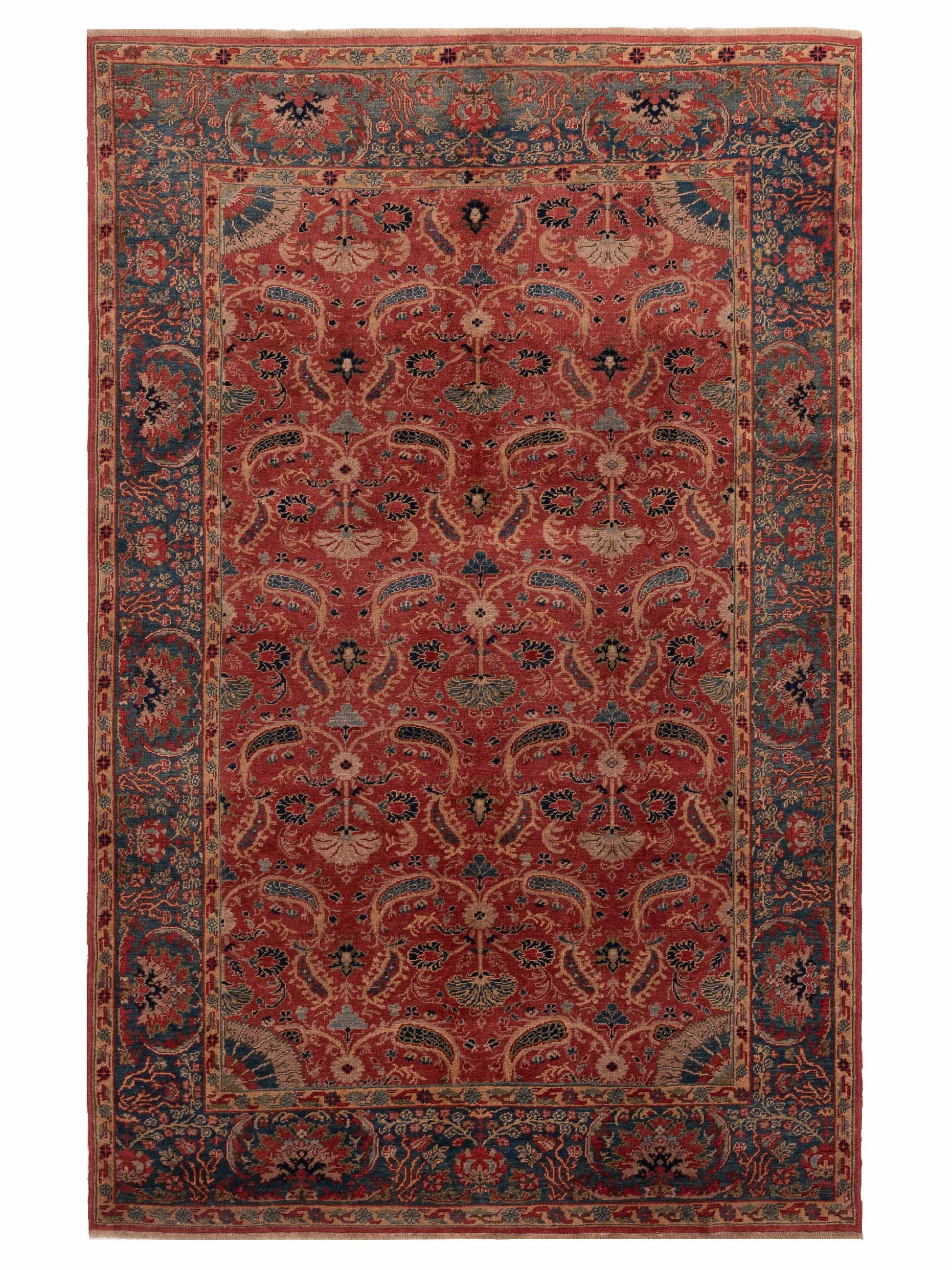 Pasha Antique Loom  Rust Blue Traditional