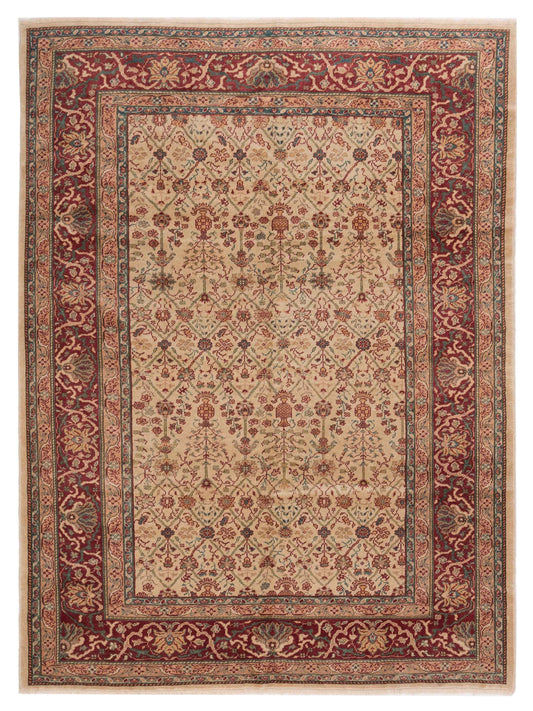 Pasha Antique Loom  Beige Red Transitional