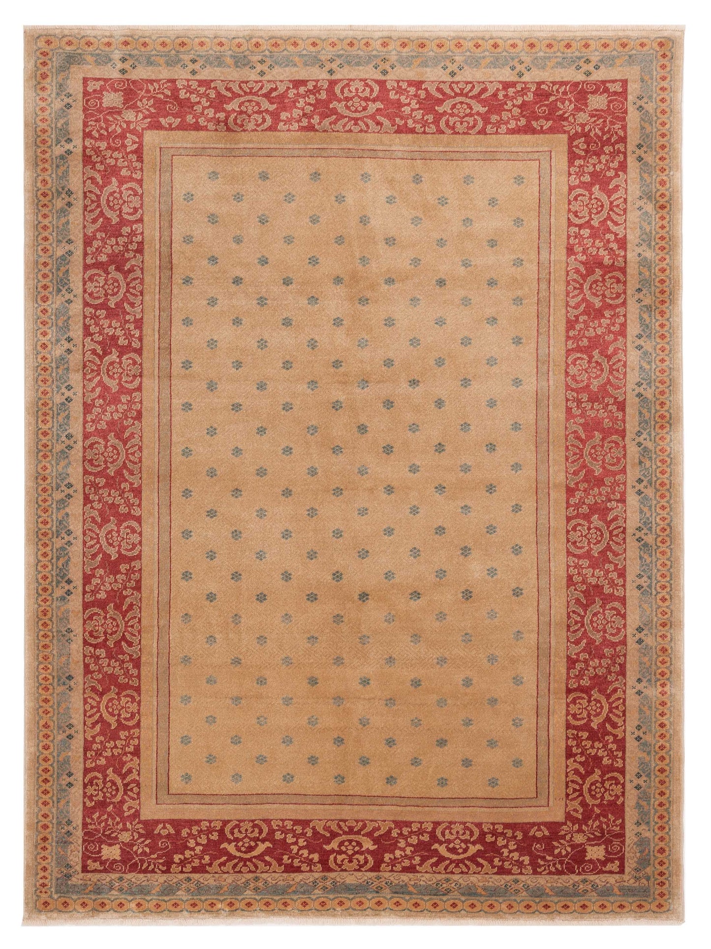 Pasha Antique Loom  Cream Red Transitional