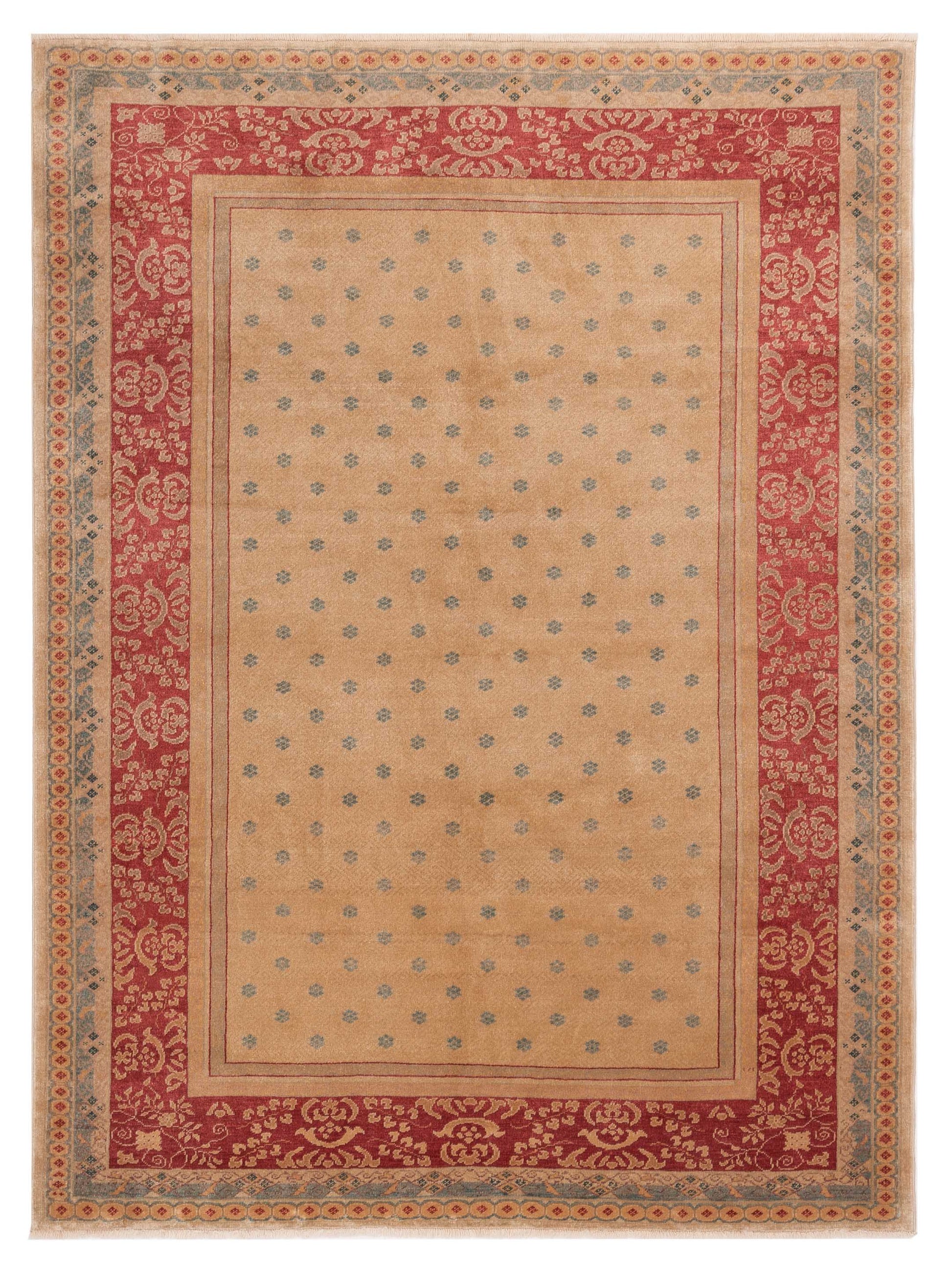 Pasha Antique Loom  Cream Red Transitional