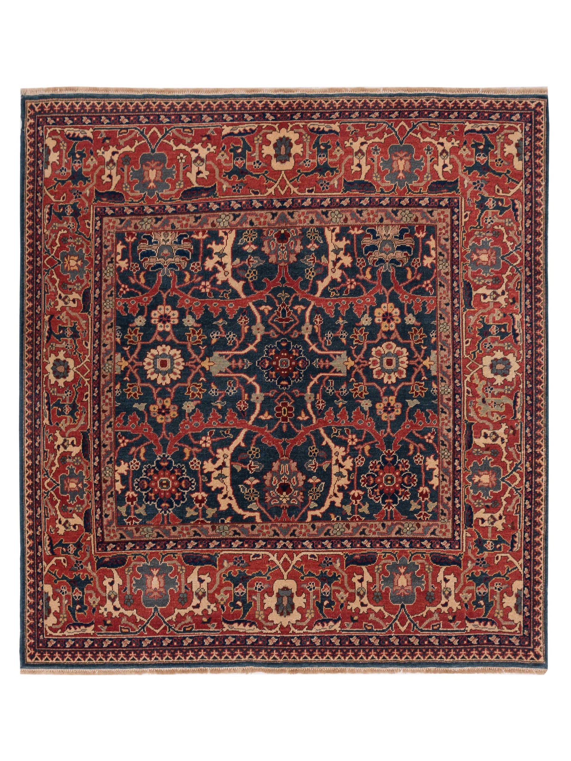 Pasha Antique Loom  Blue Red Traditional