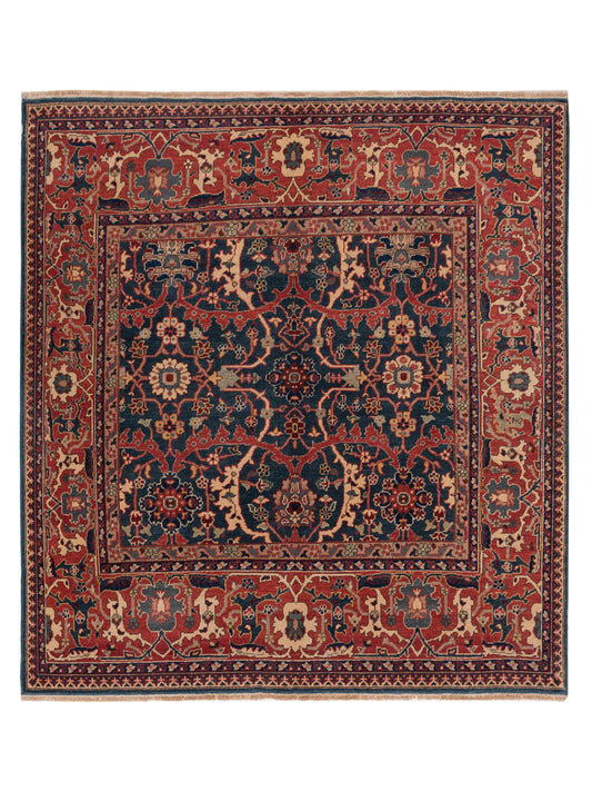 Pasha Antique Loom  Blue Red Traditional