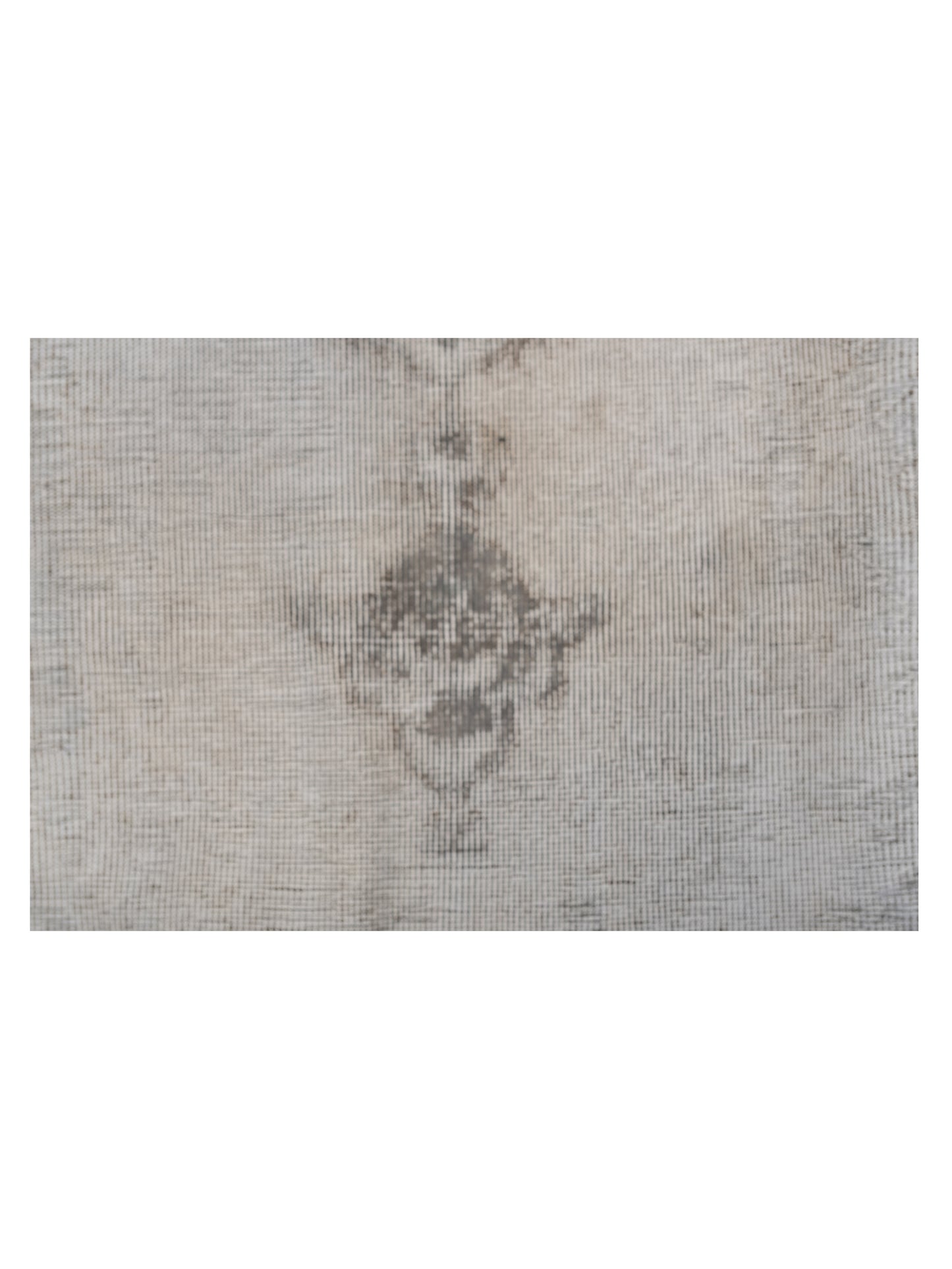 Vintage Light Gray 7.2x10.2 Hand Knotted Rug