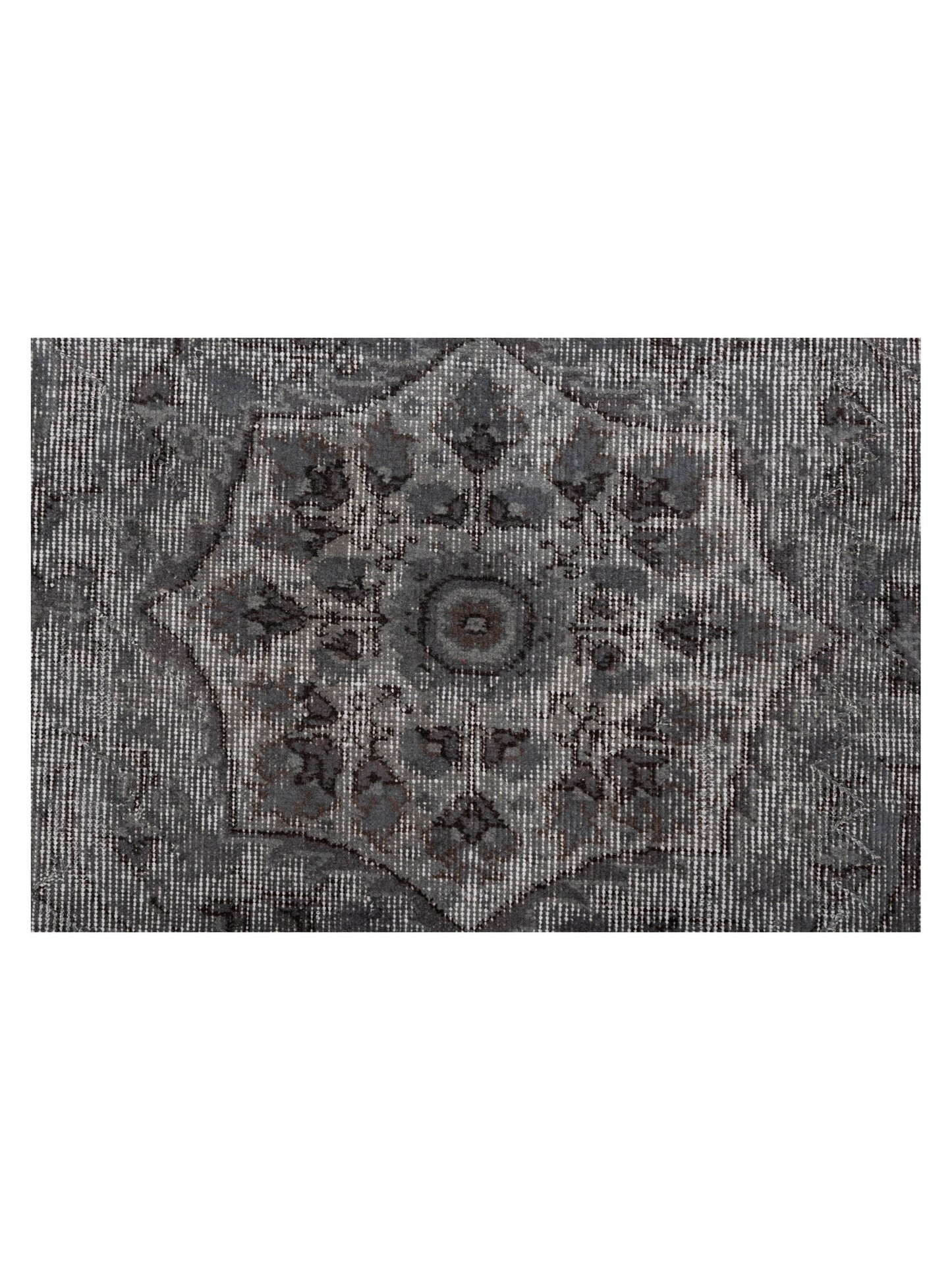 Vintage Gray 9.2x12.6 Hand Knotted Rug