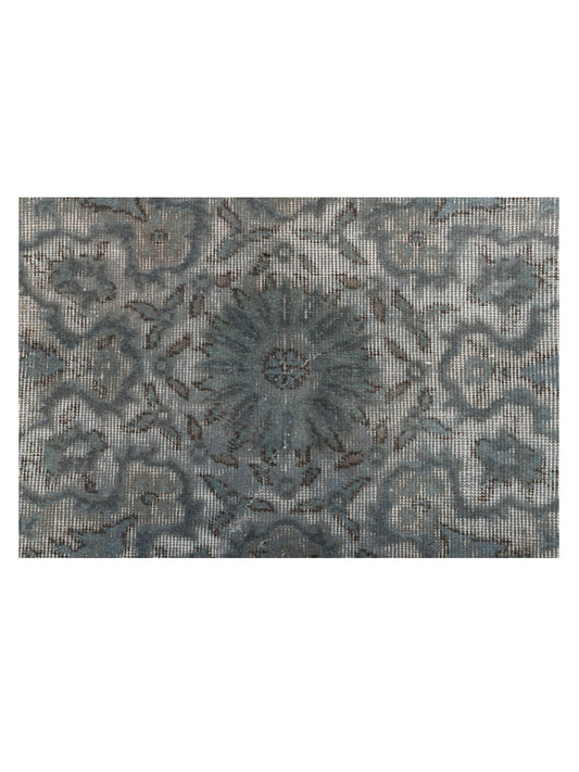 Vintage Light Blue 6.10x9.11 Hand Knotted Rug