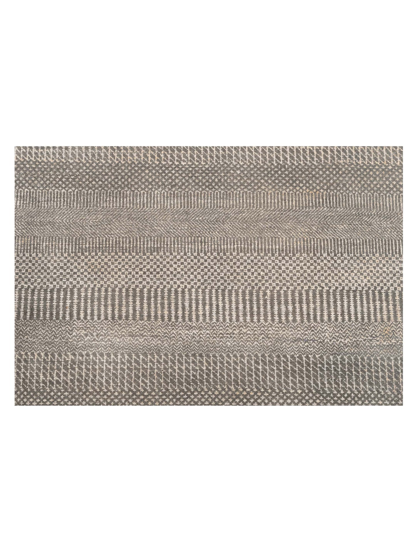 Toneva Silver Silver 8x9.11 Hand Knotted Rug