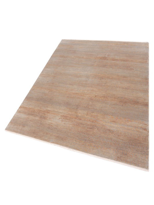 Toneva Gray Gray 6.1x9.2 Hand Knotted Rug